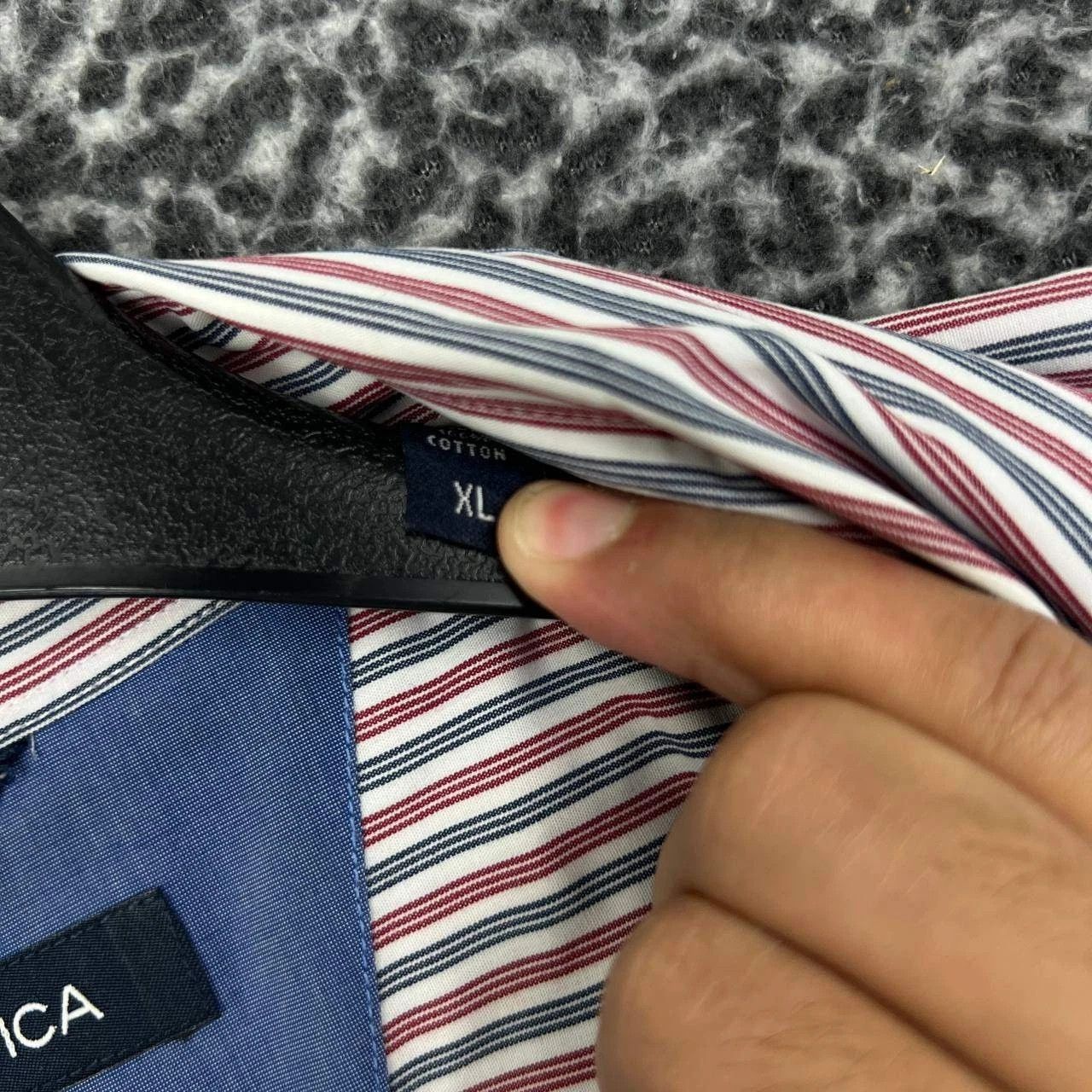 Nautica Nautica Button Down Shirt Men Extra Large Striped Cotton Size US XL / EU 56 / 4 - 3 Thumbnail