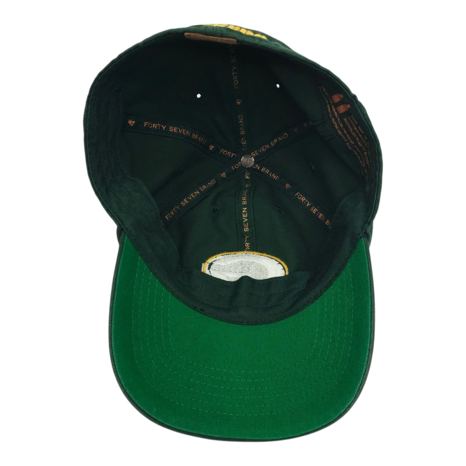 47 Brand 47 Brand Green Bay Packers Hat Size M Faded Wash Dad Cap G Size ONE SIZE - 5 Thumbnail