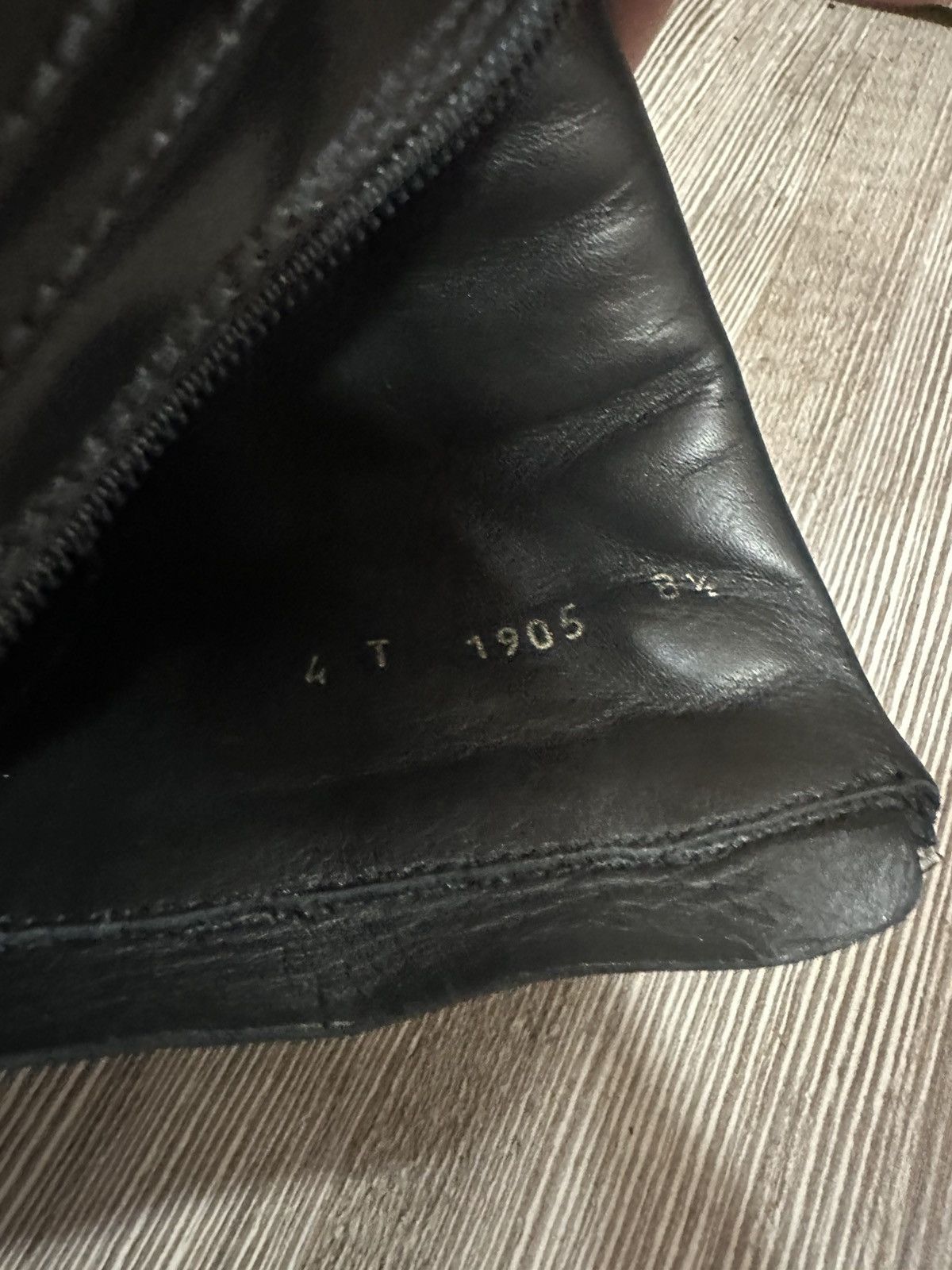Leather × Prada × Vintage Vintage early 2000s Prada leather moto boots size 8,5 Size US 8.5 / EU 41-42 - 9 Thumbnail