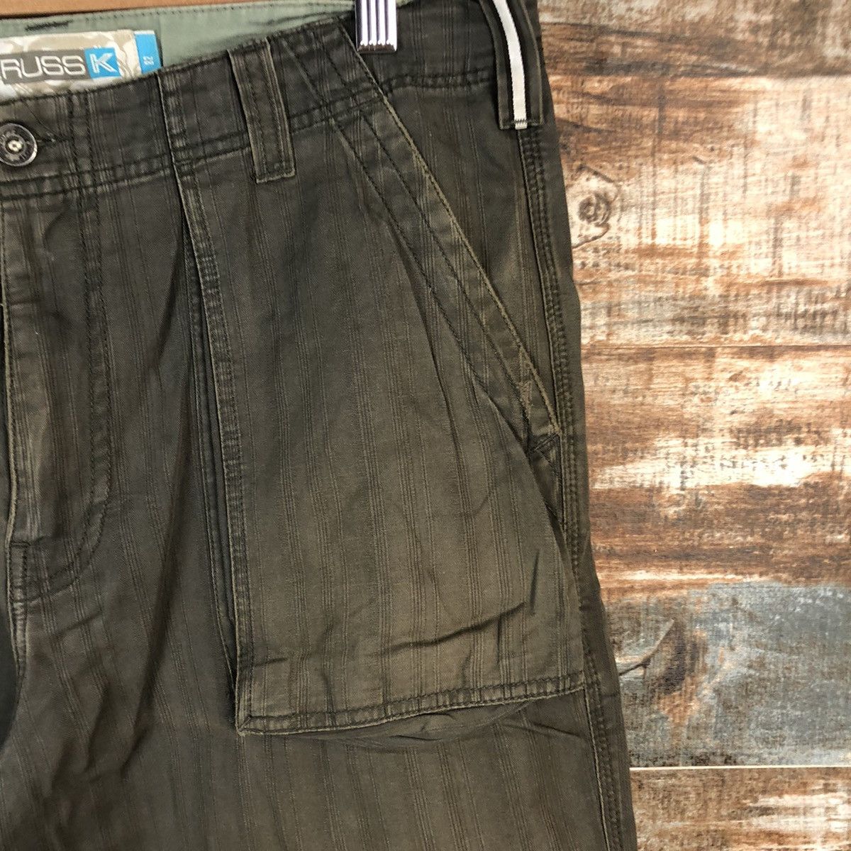 Japanese Brand DL Russ K Brown Cargo vintage Casual Pants #C214 Size US 33 - 8 Thumbnail