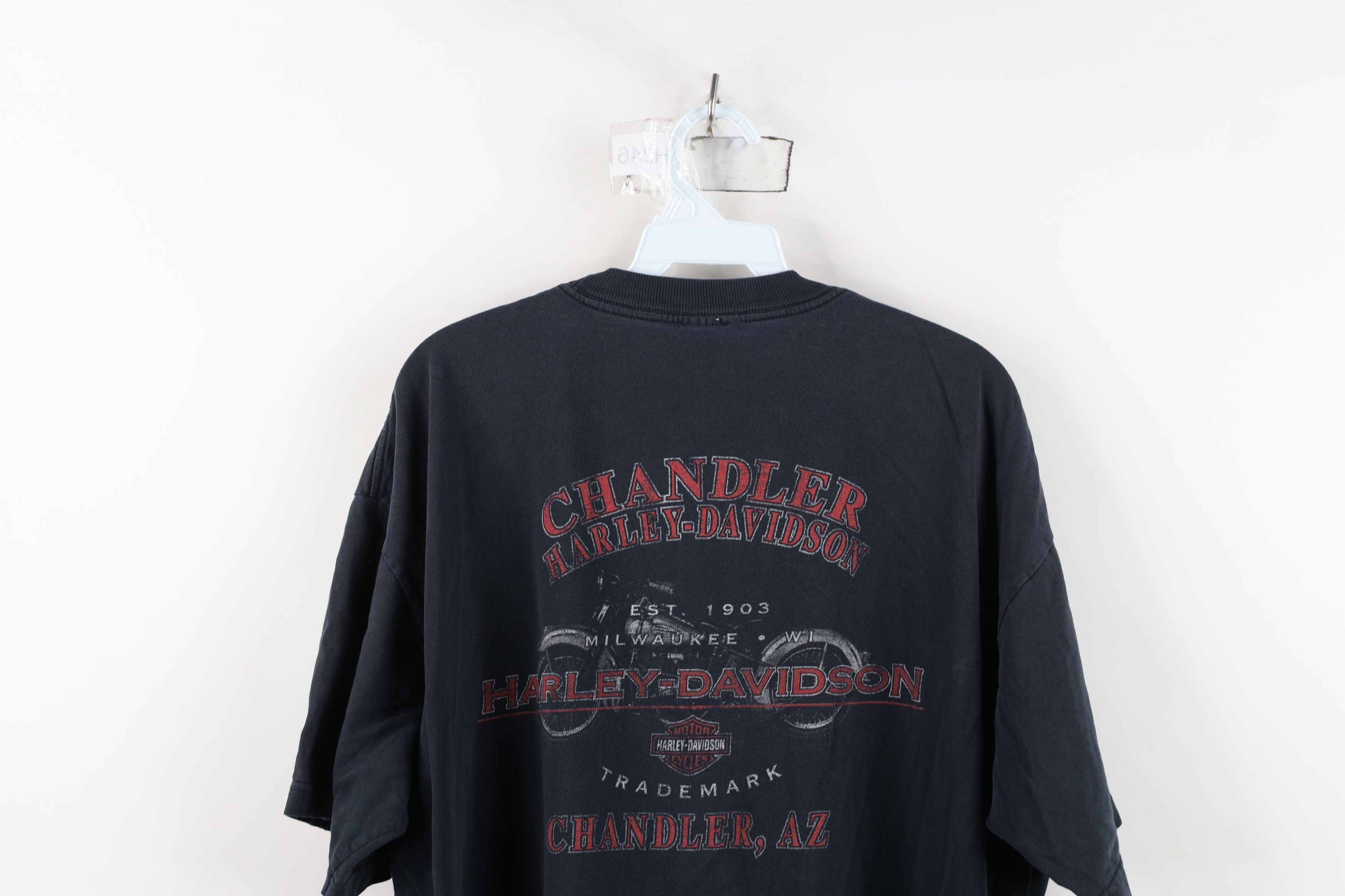 Harley Davidson Vintage Y2K 2004 Harley Davidson Tribal Fire Flames T-Shirt Size US XL / EU 56 / 4 - 13 Thumbnail