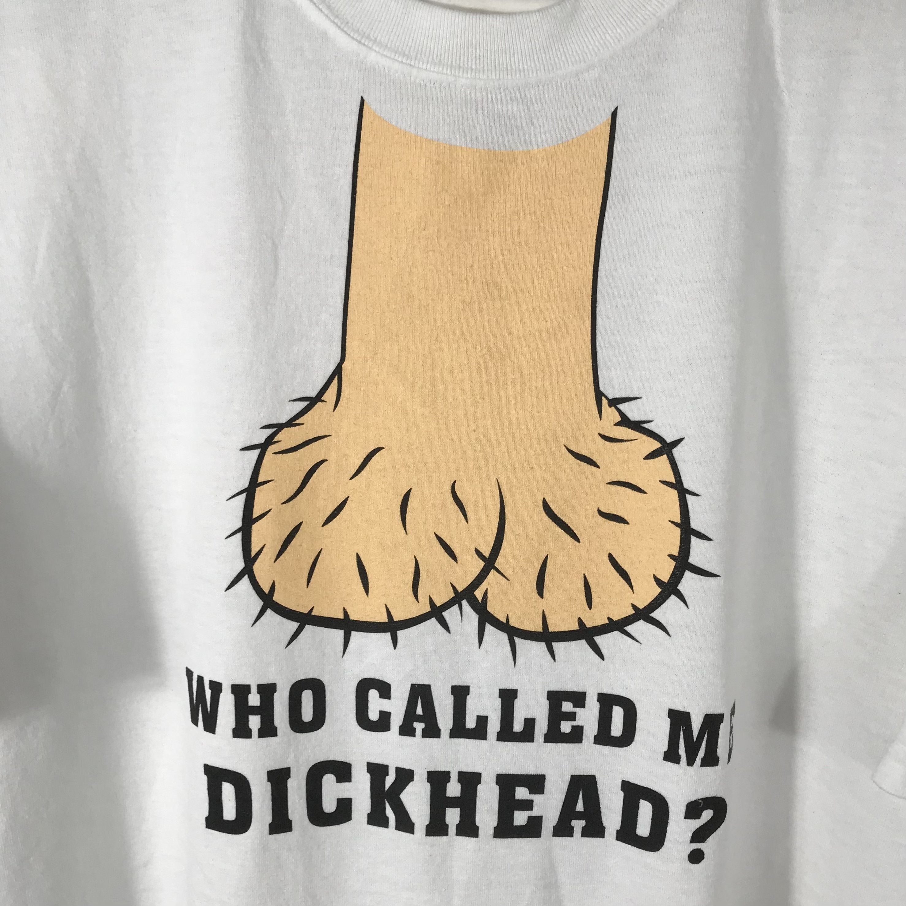 Vintage Vintage dick sex who called me dickhead humor phototee shirt Size US XL / EU 56 / 4 - 3 Thumbnail