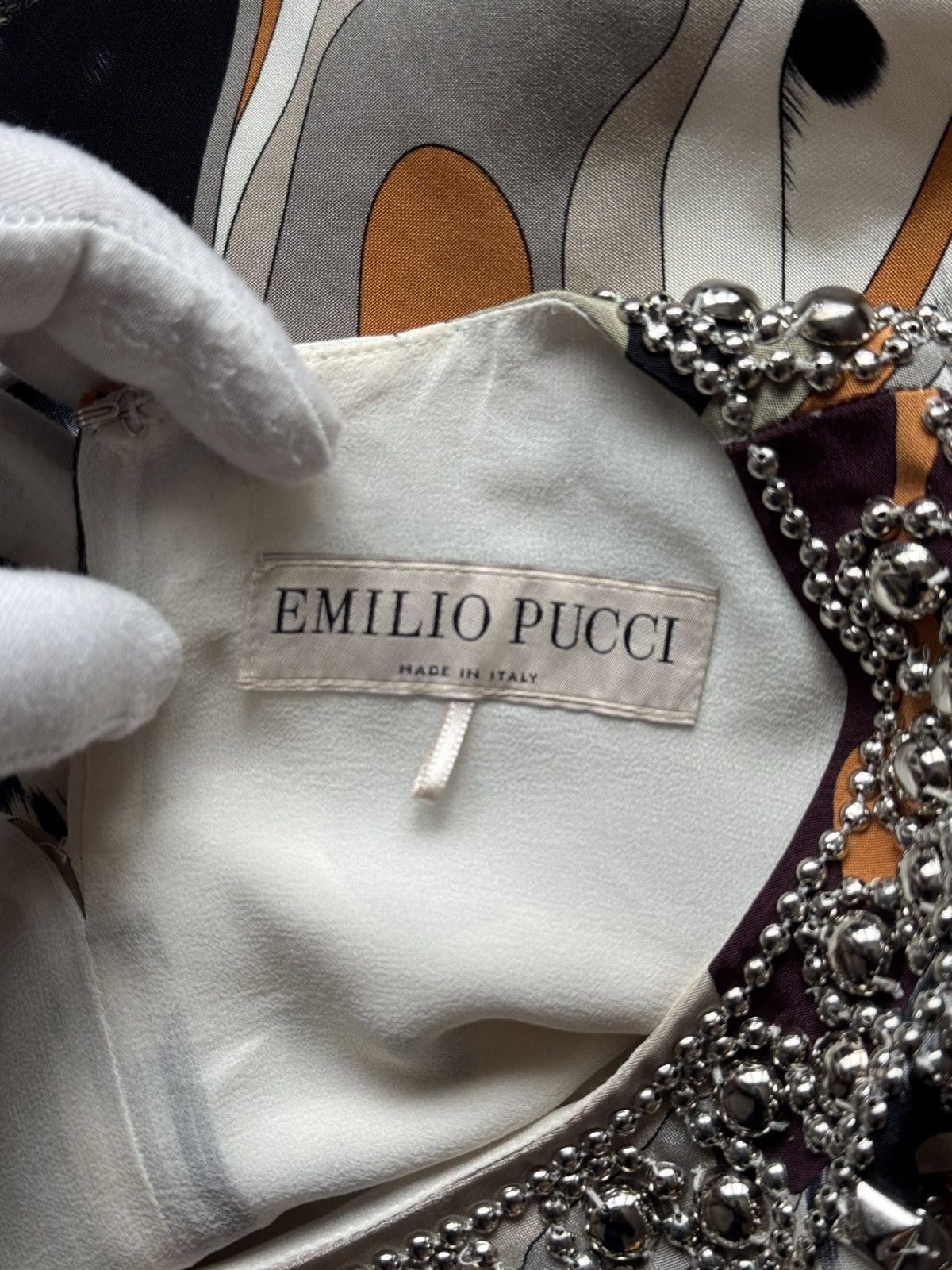 Emilio Pucci Pucci f/w 2014 studded crop top by Peter Dundas Size S / US 4 / IT 40 - 12 Thumbnail