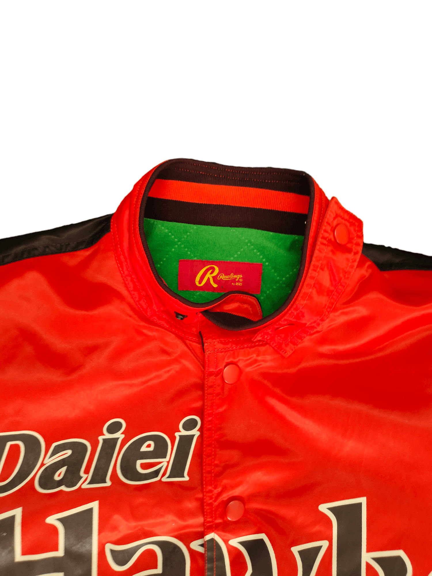 Japanese Brand Vtg 90s Rawlings Fukuoka Daiei Hawks Japan Baseball Jacket Size US L / EU 52-54 / 3 - 5 Thumbnail