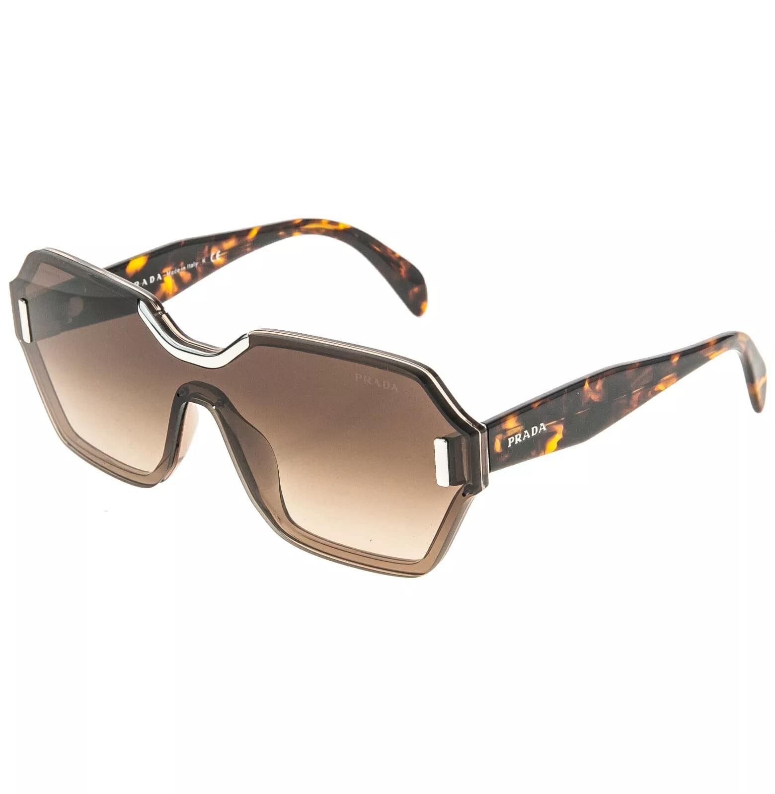 Prada PRADA HIDE PR15TS Shield Fashion Bold Sunglasses 15T Size ONE SIZE - 9 Thumbnail