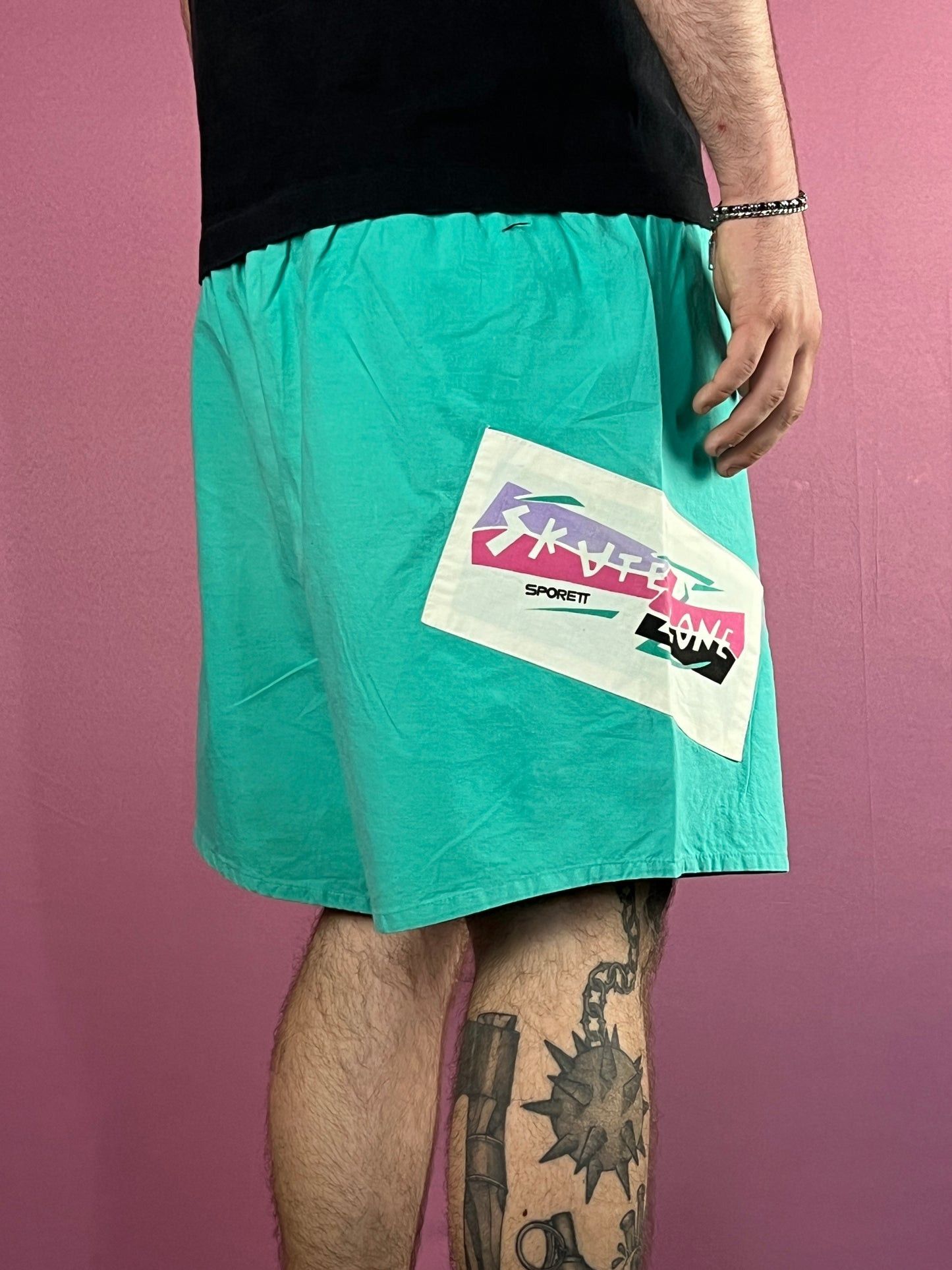 Vintage 90s Skate Zone Vintage Men's Sport Shorts - XL Size US 40 / EU 56 - 3 Thumbnail