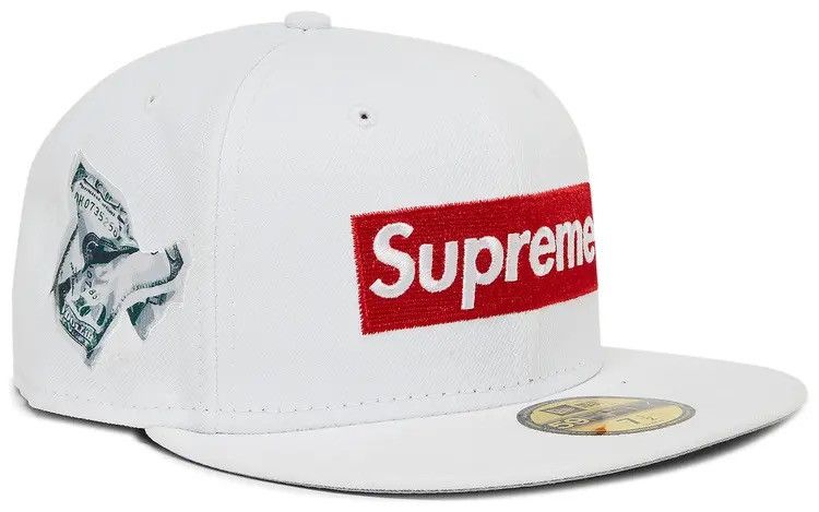 Supreme Money Box Logo New Era Har White 7 1/2