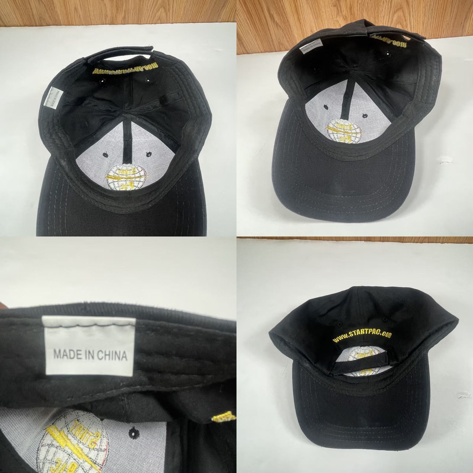 Vintage Startpac.com Embroidered Adjustable StrapBack Baseball Hat Cap Adult Classic Logo Black Size ONE SIZE - 8 Thumbnail