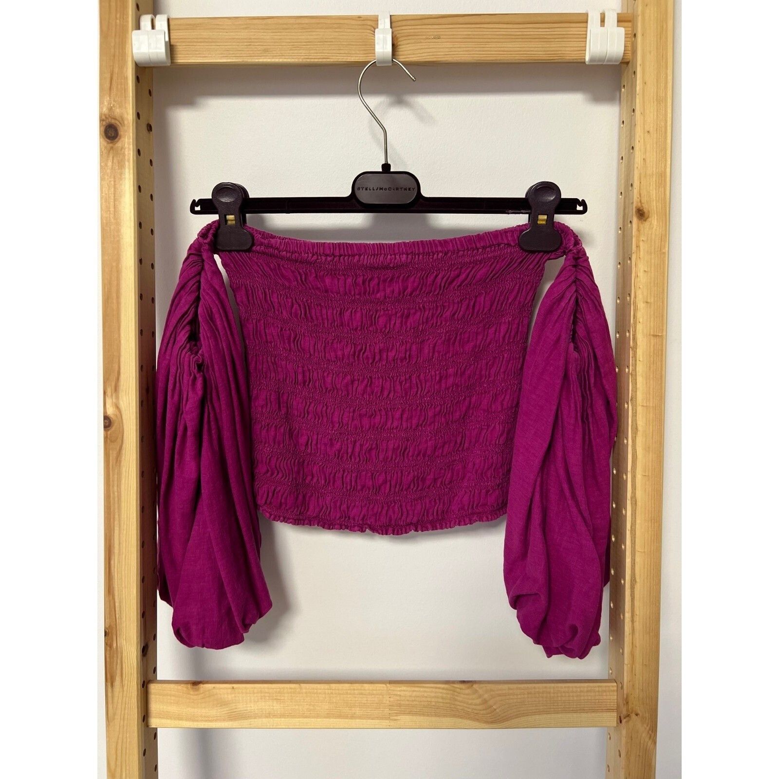 Young Fabulous & Broke Young Fabulous & Broke YFB Smocked Square Neck Top Magenta S Size S / US 4 / IT 40 - 1 Thumbnail