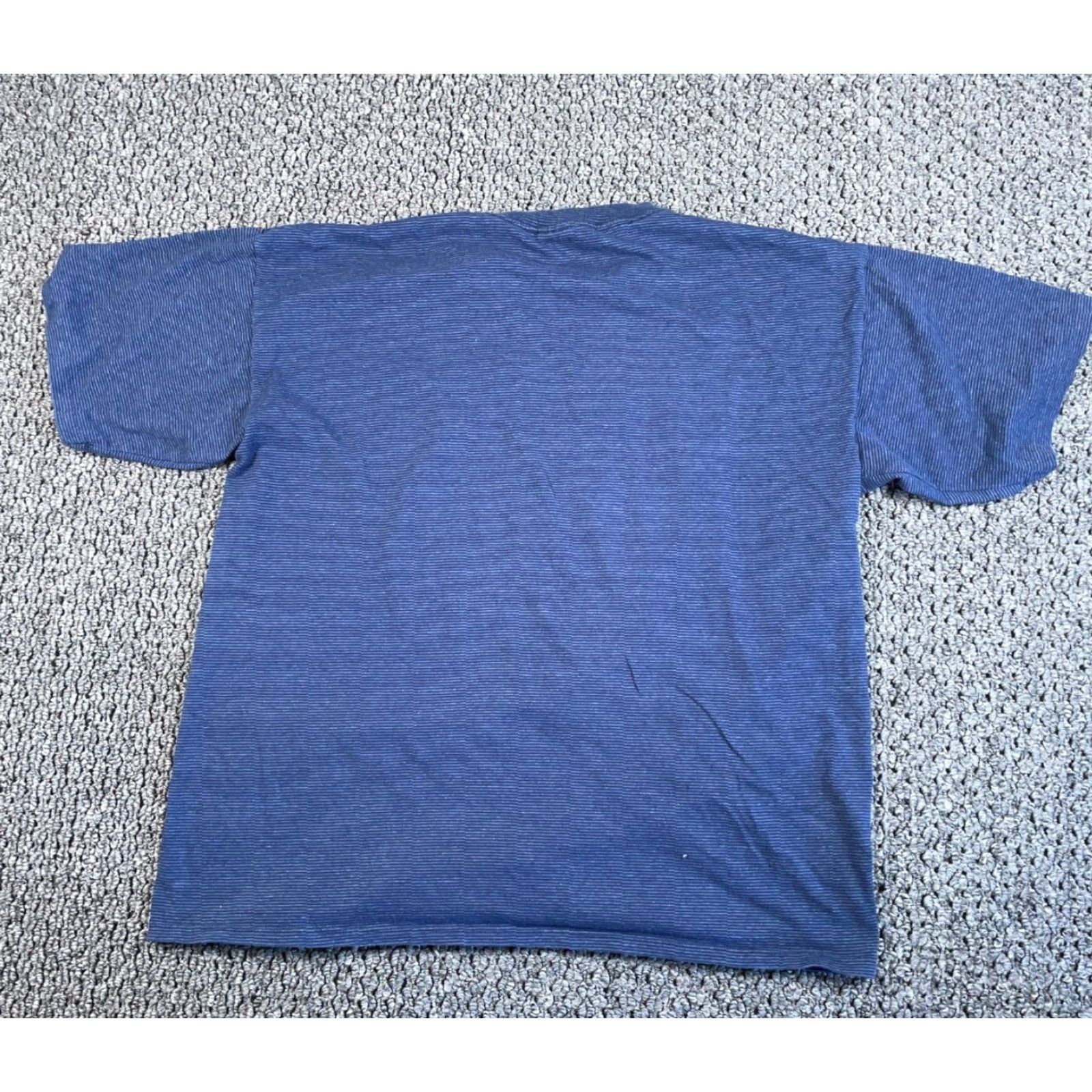 Vintage VTG 90s Clio Michigan Graphic T-Shirt Miller Men 2XL Blue Stripe Short Sleeve Crew Neck Jersey Cotton-Blend Polyester Vintage Size US XXL / EU 58 / 5 - 2 Thumbnail