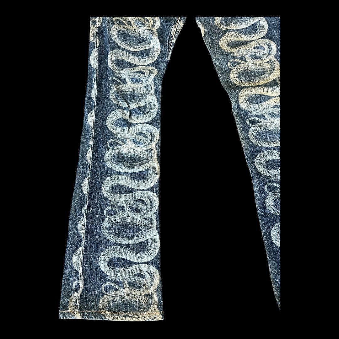 Hysteric Glamour HYSTERIC GLAMOUR SNAKE PRINT DESIGN JAPANESE BRAND DENIM Size US 29 - 8 Thumbnail