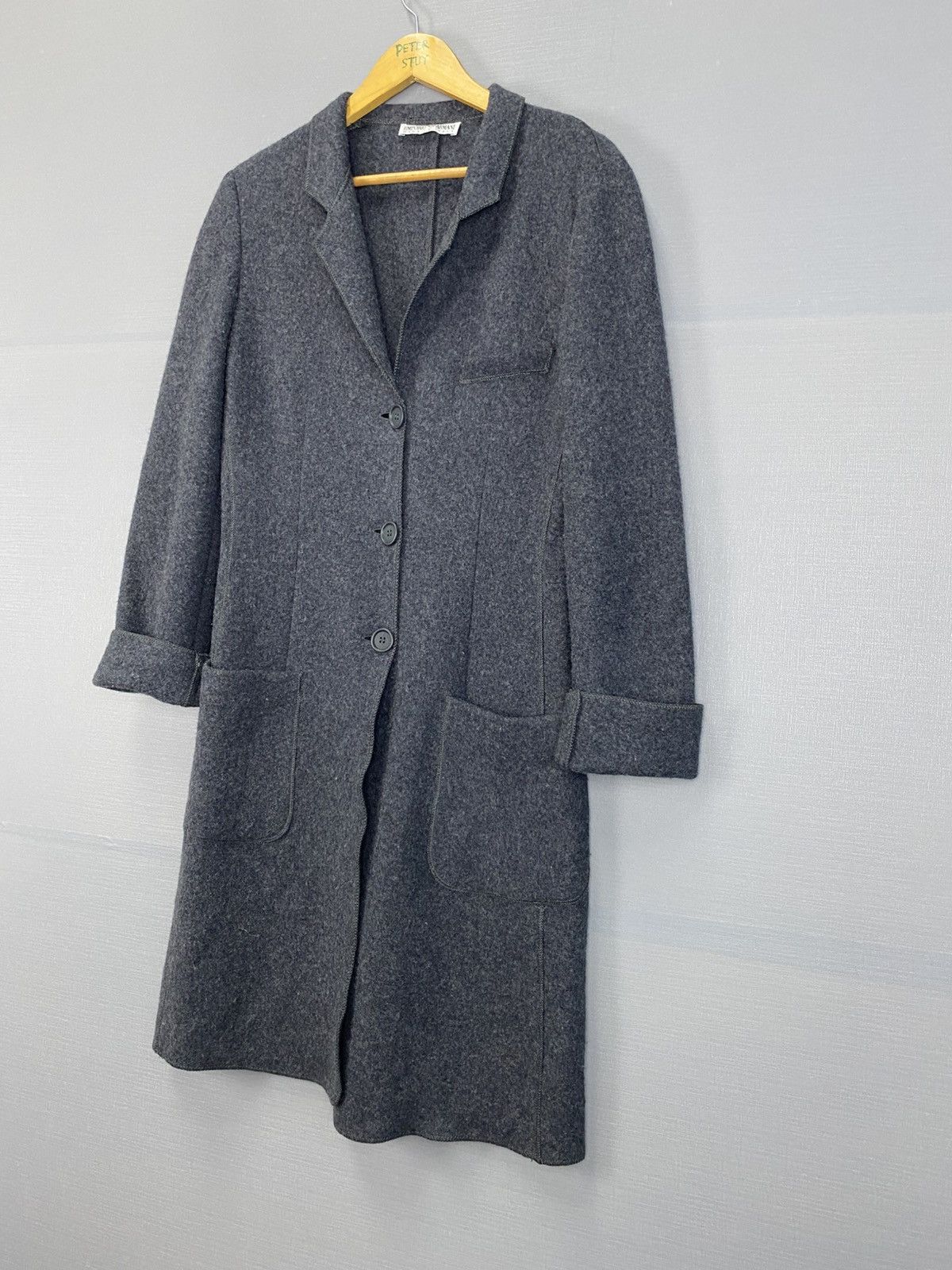 Emporio Armani × Vintage × WE Fashion Emporio Armani long coat Size US XXS / EU 40 - 3 Thumbnail