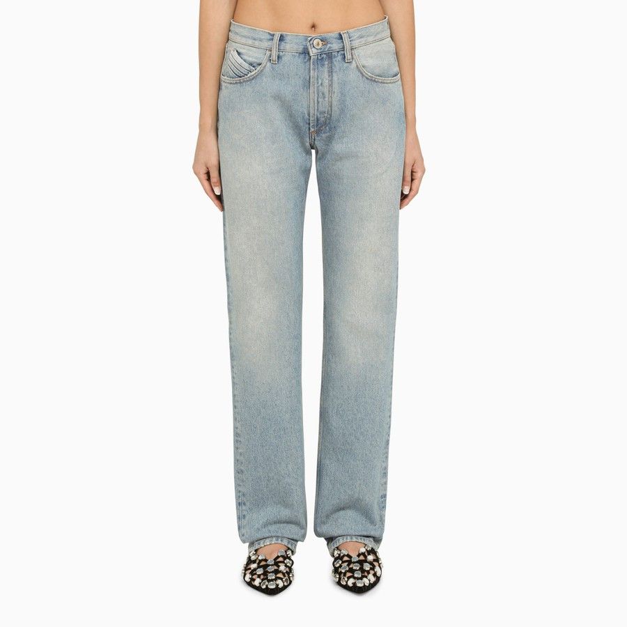 The Attico o1d2blof1024 Denim Jeans in Blue Size 27" / US 4 / IT 40 - 1 Thumbnail