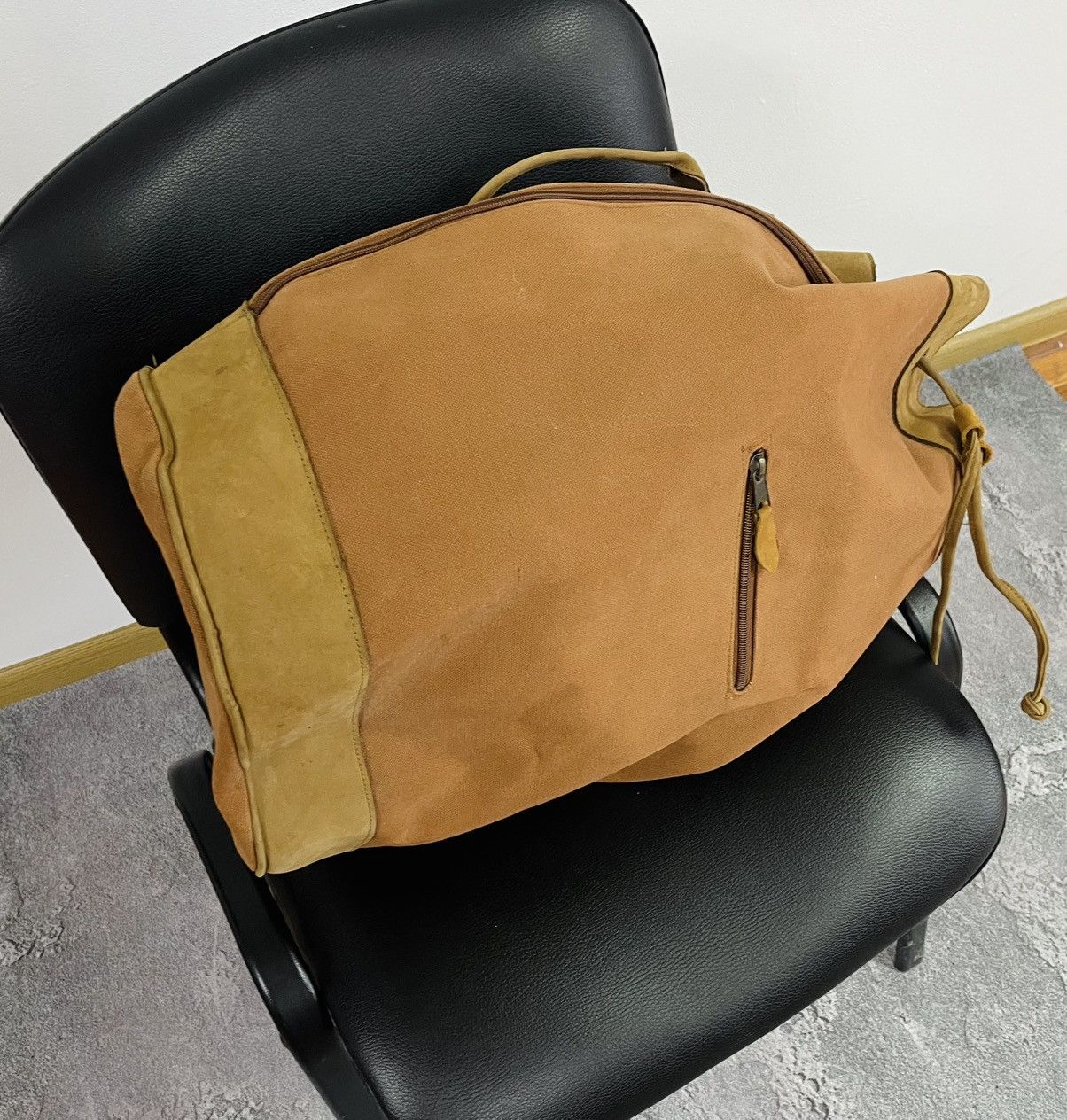 Marlboro MARLBORO Brown Cotton Denim Backpack Bag with Leather Insert Size ONE SIZE - 6 Thumbnail