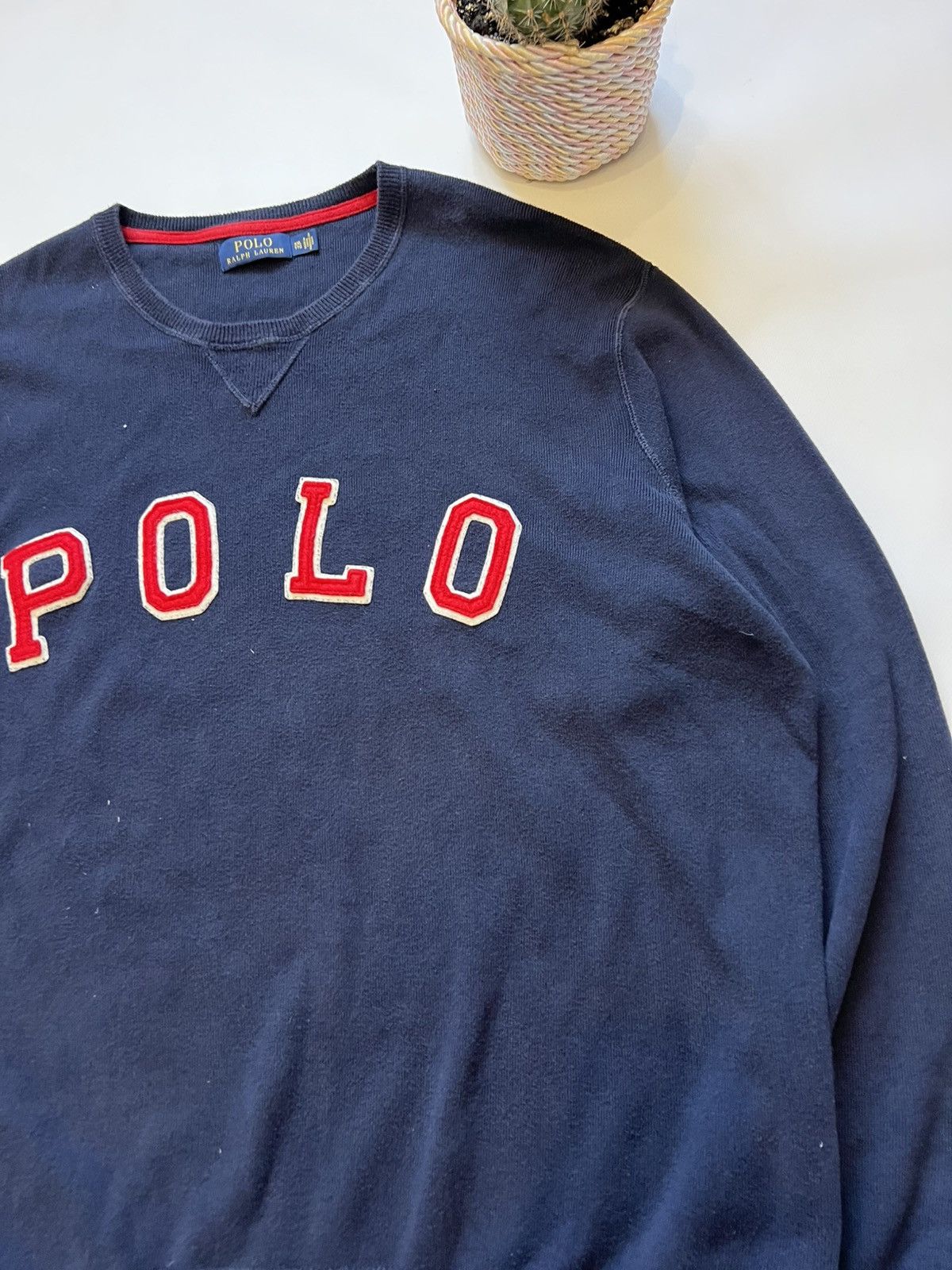 Polo Ralph Lauren Polo Ralph Lauren Blue Sweater Big Logo Classic Basic Size US XXL / EU 58 / 5 - 2 Thumbnail