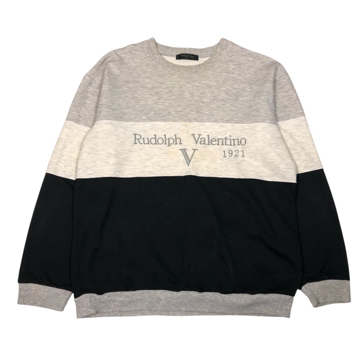 Japanese Brand 📌Vintage Sweatshirt Rudolf Valentino Big Logo Size US M / EU 48-50 / 2 - 1 Thumbnail