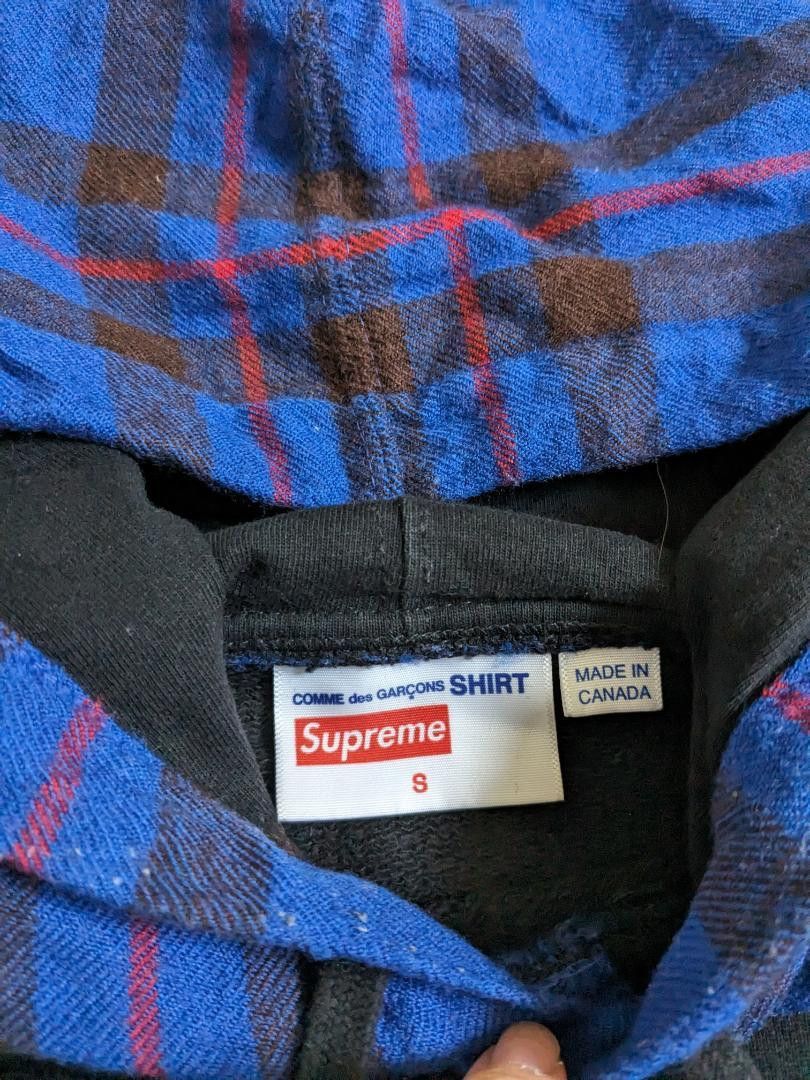 Comme des Garcons SHIRT × Supreme SUPREME x Comme des Garcons Shirt Hoodie Black S Size US S / EU 44-46 / 1 - 5 Thumbnail