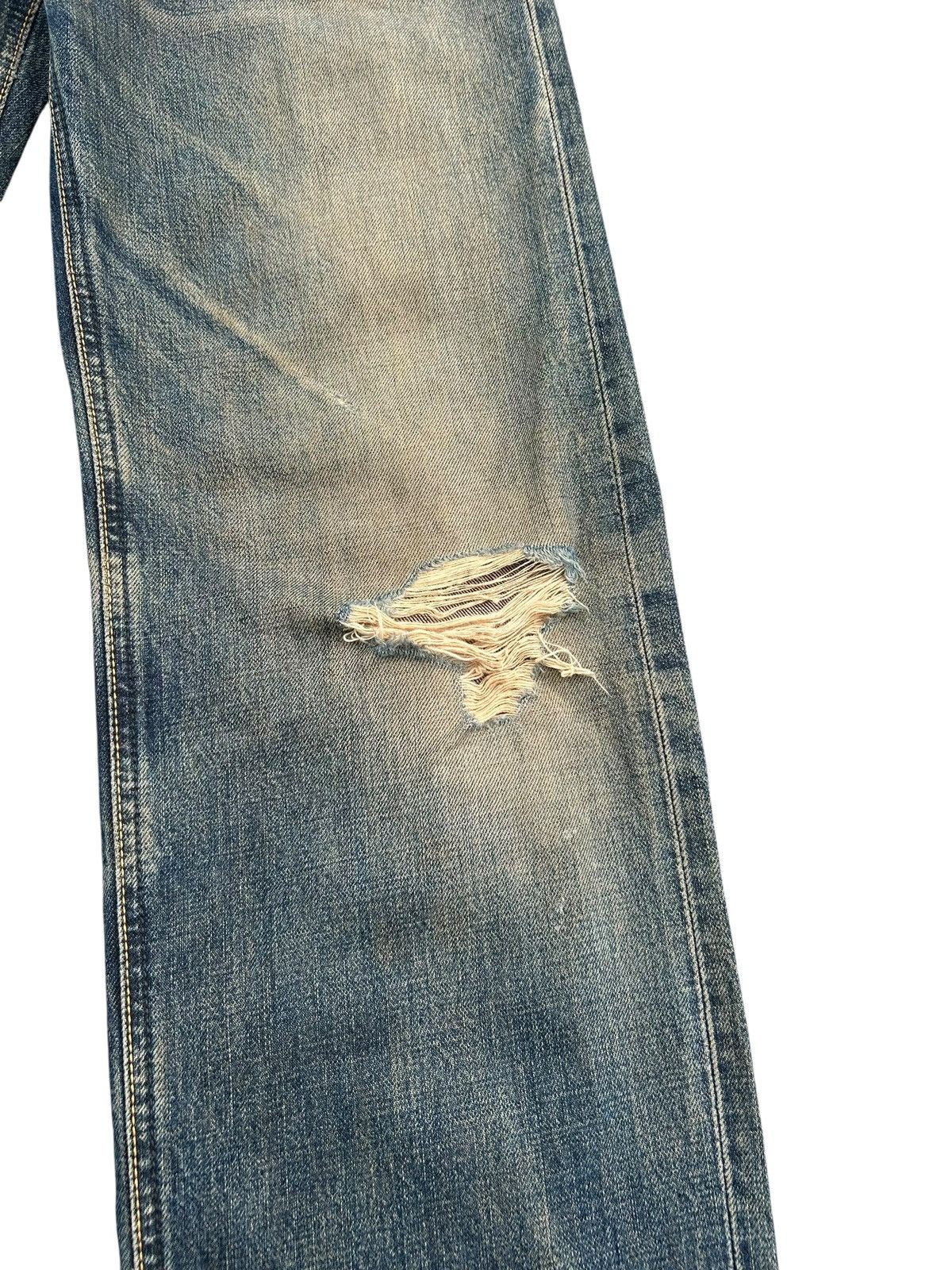 Kapital × Lee × Vintage Vintage Lee Selvedge Rusty Distressed Denim Jeans Mudwash Size US 28 / EU 44 - 5 Thumbnail