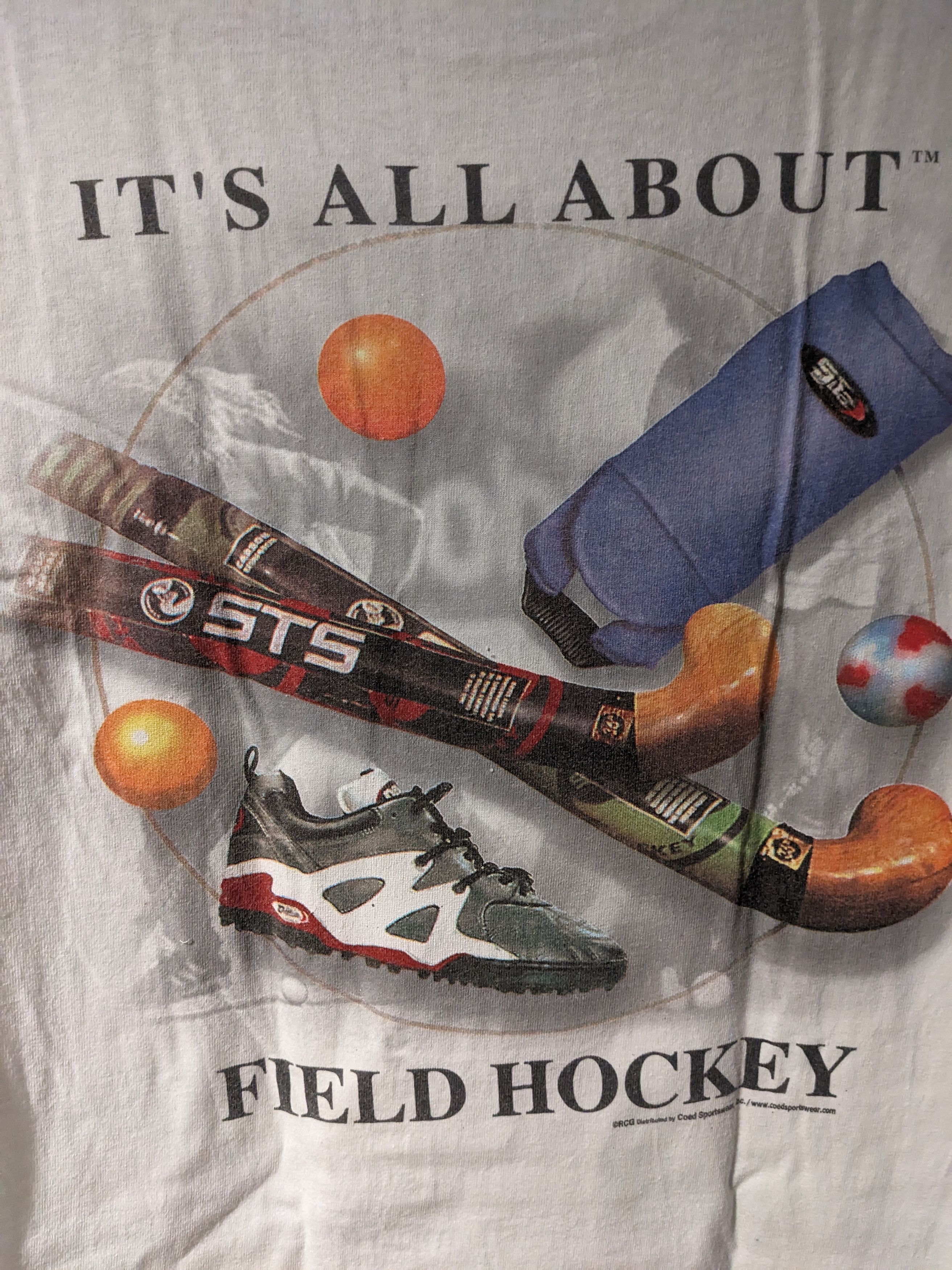 Salem Sportswear Vintage Y2K It's All About Field Hockey Sports T-Shirt Size US M / EU 48-50 / 2 - 2 Thumbnail