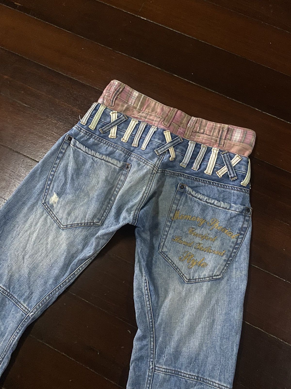 PPFM FIRE 🔥 MEMORY SPECIAL Double Waist Seditionaries Jeans Size US 33 - 14 Thumbnail