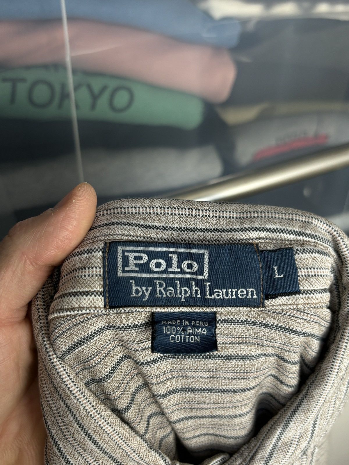 Polo Ralph Lauren × Vintage Polo Ralph Lauren Striped Polo Shirt Size US L / EU 52-54 / 3 - 6 Thumbnail
