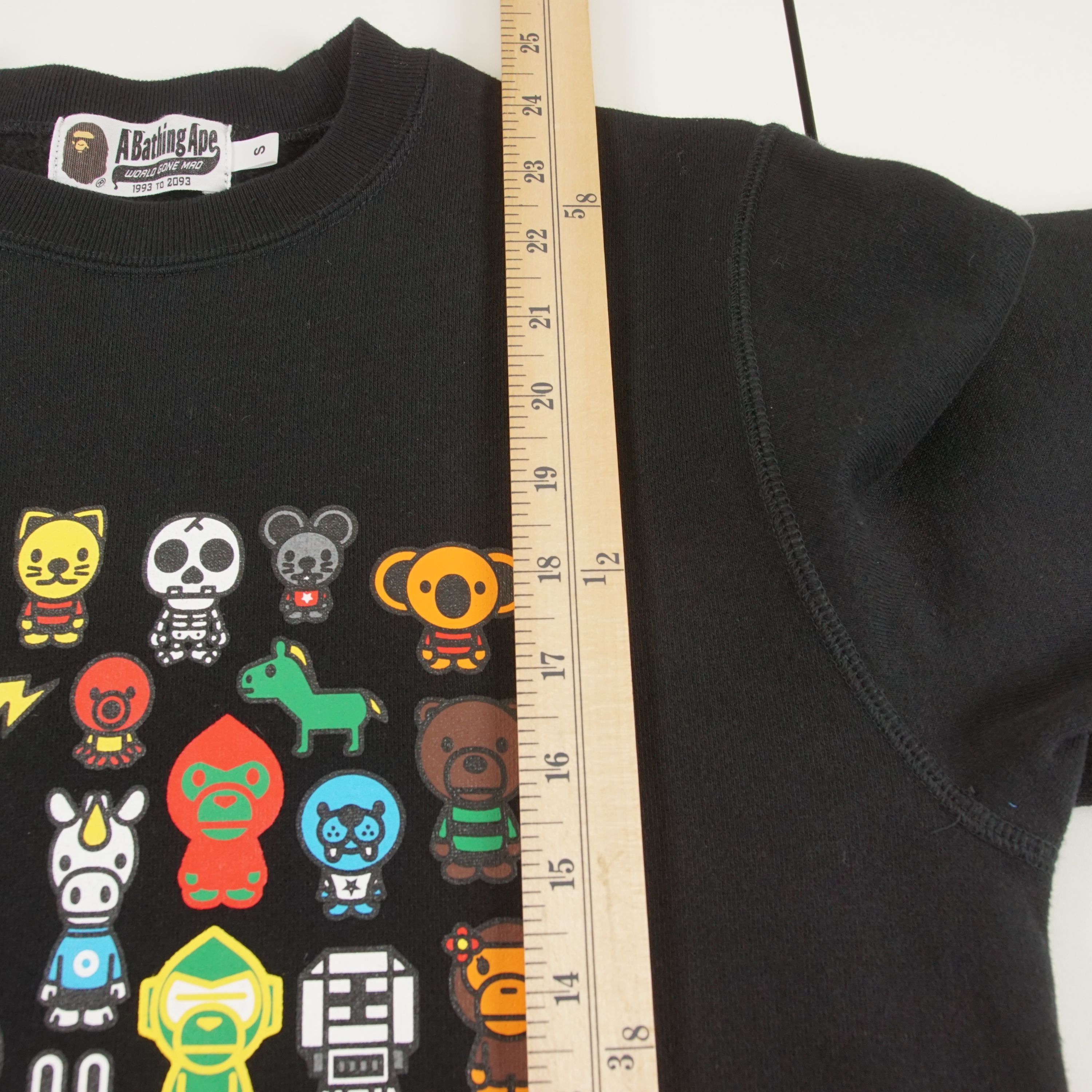 Bape × Kid Cudi BAPE x Kid Cudi Baby Milo Black Crewneck Pullover Small Size US S / EU 44-46 / 1 - 4 Thumbnail