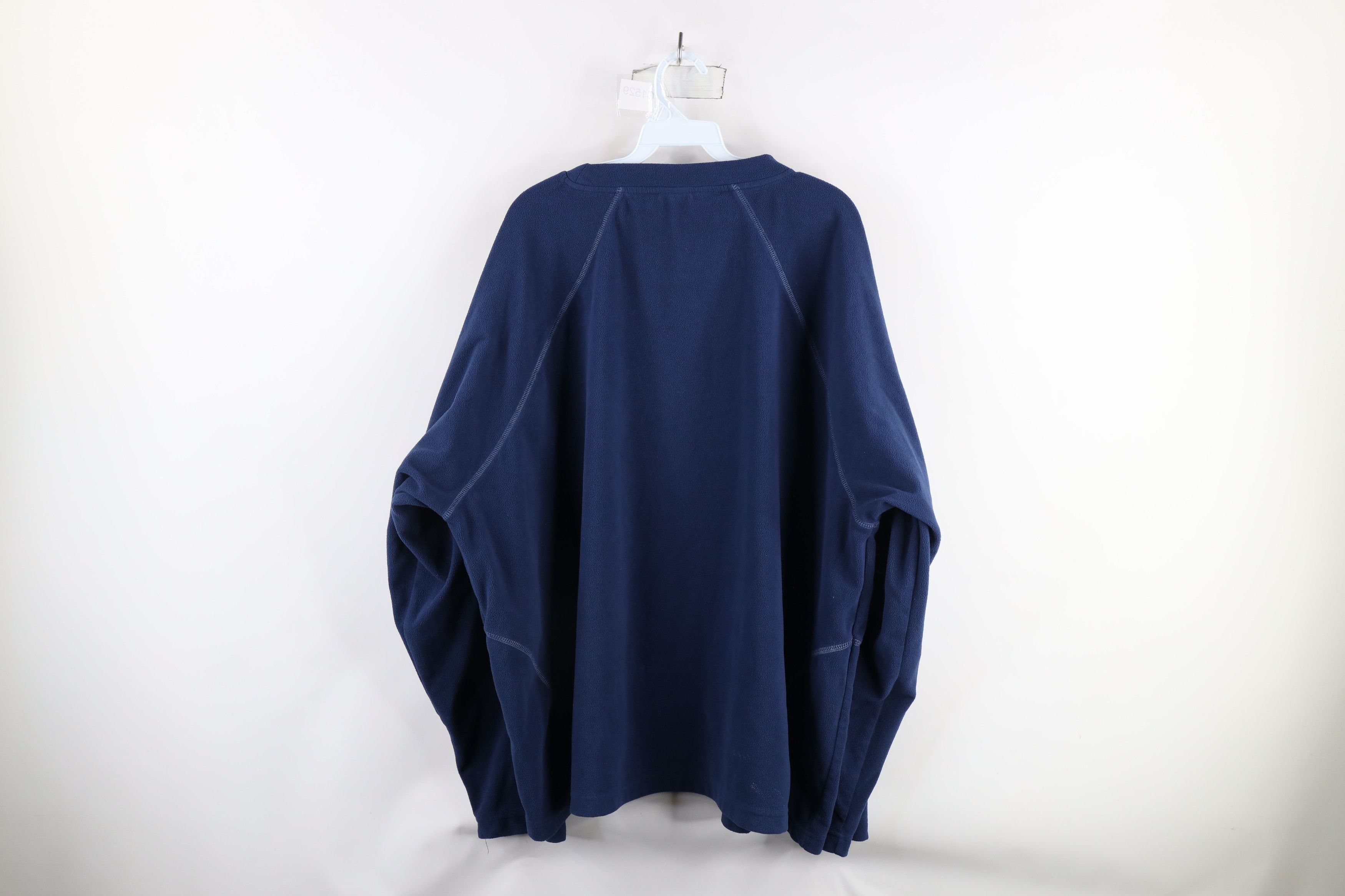 Cabelas × Vintage Vintage Cabelas Blank Fleece Crewneck Sweater Blue Polyester Size US XXL / EU 58 / 5 - 8 Thumbnail