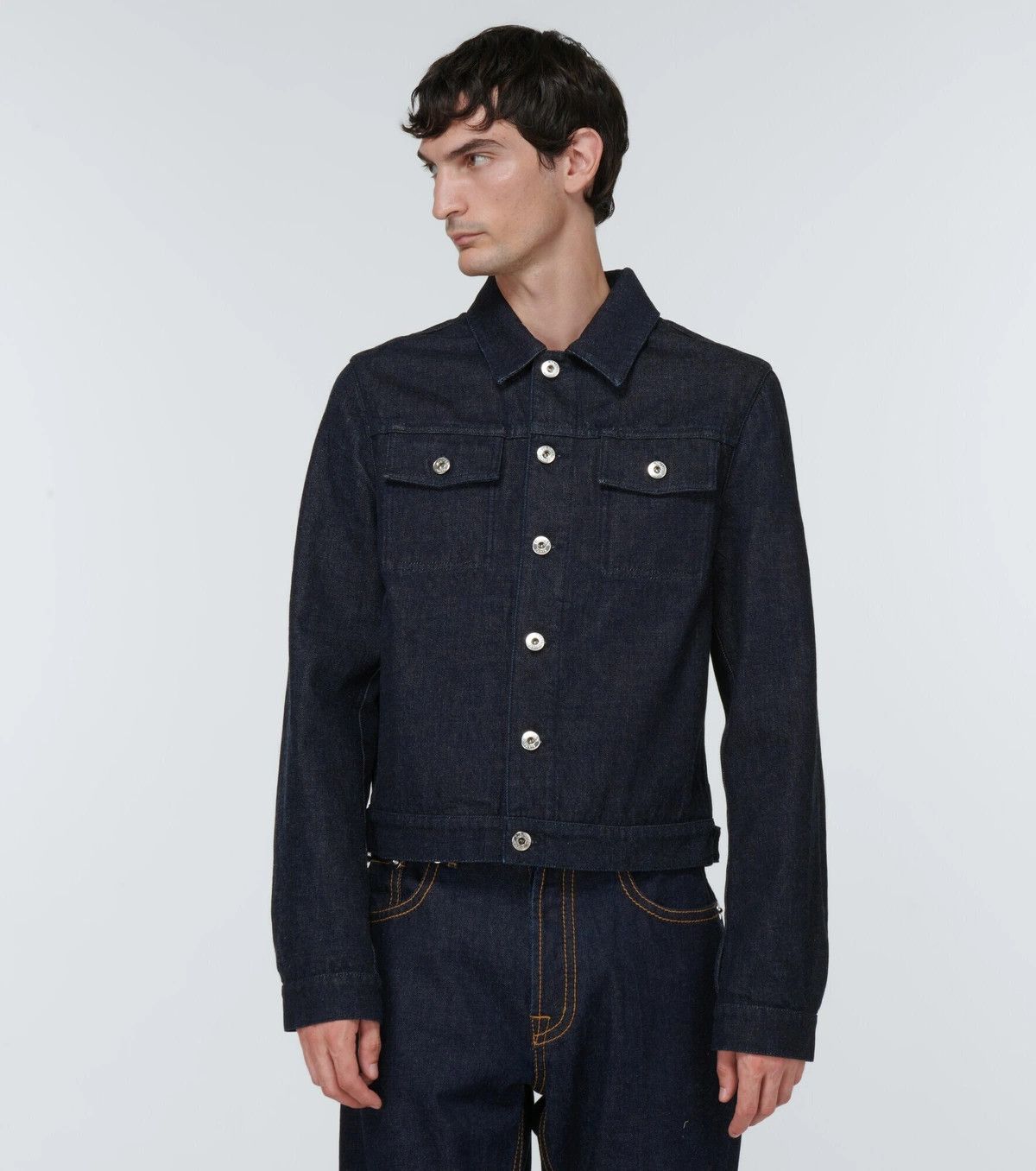 Lanvin o1y0125 Denim Jacket in Blue Size US M / EU 48-50 / 2 - 2 Thumbnail