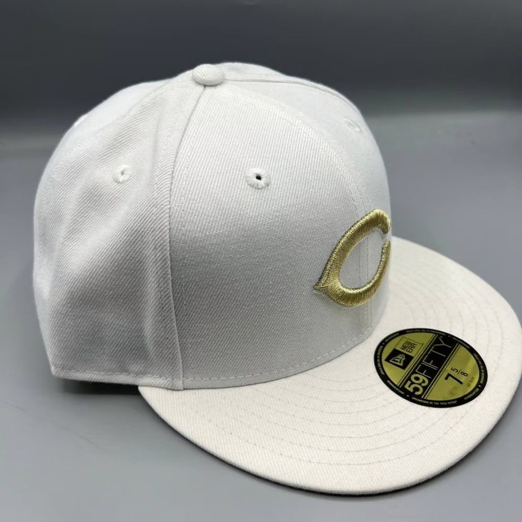 New Era Cincinnati Reds Hat Men 7 5/8 59Fifty New Era Fitted Cap New Size ONE SIZE - 3 Thumbnail