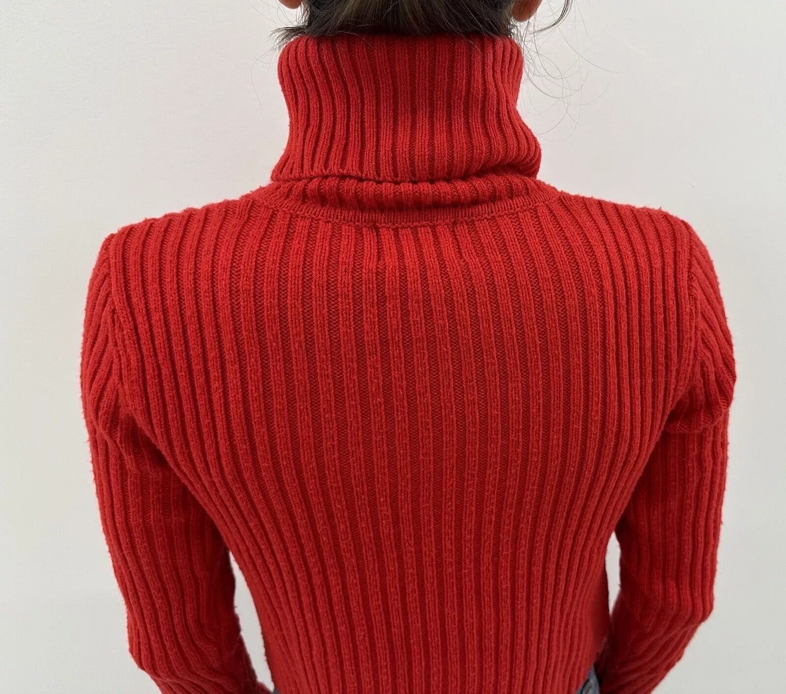 Jean Paul Gaultier Jean Paul Gaultier Lindex Knit Red Sweater Womens Size XS Size XS / US 0-2 / IT 36-38 - 9 Thumbnail