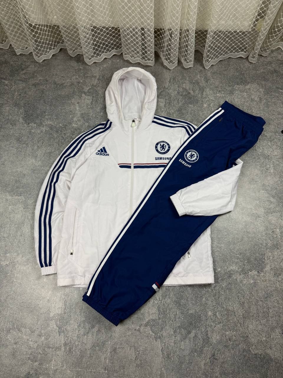 Adidas Adidas Chelsea 2013 Track Suit (Jacket+pants) Size L Size US L / EU 52-54 / 3 - 1 Thumbnail
