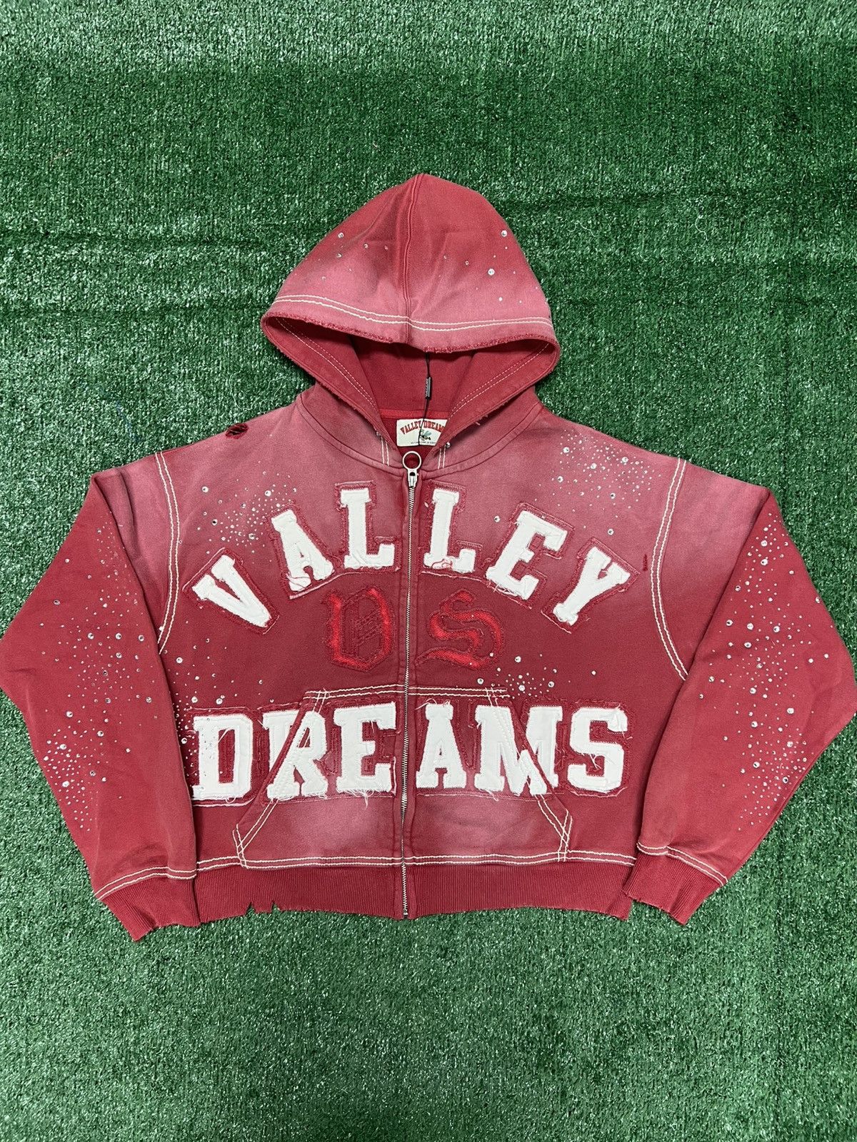 Vale Vale Ruby Zip Up Hoodie Red Size US XL / EU 56 / 4 - 1 Thumbnail
