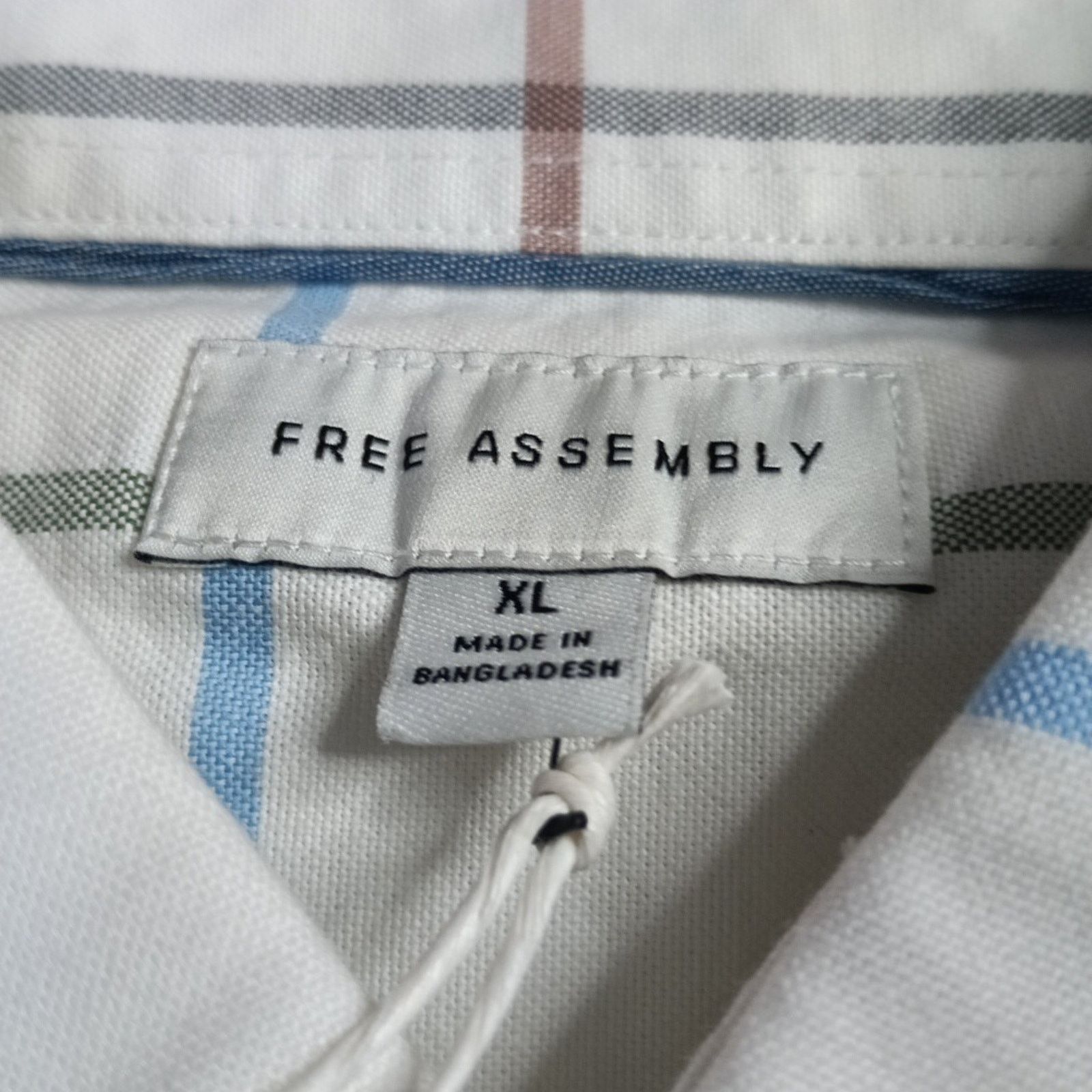 Other Free Assembly Men's Cream LS Oxford Shirt Size XL XLarge Size US XL / EU 56 / 4 - 4 Thumbnail