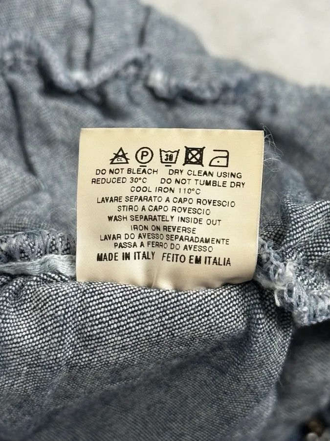 Moschino Moschino Navy Gathered Denim Zip-Up Jacket Size S / US 4 / IT 40 - 13 Thumbnail