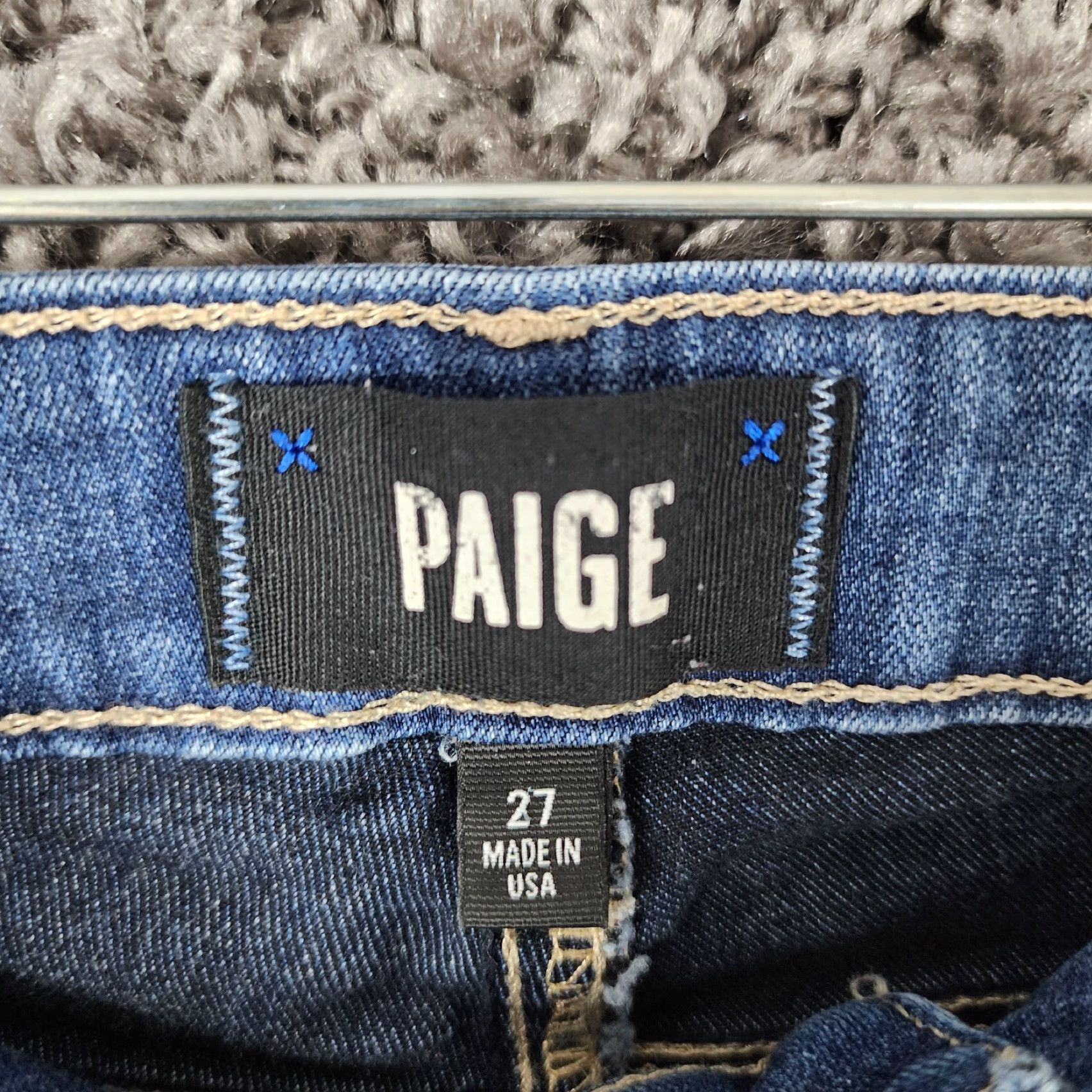 Paige PAIGE Verdugo Ultra Skinny Stretch Jeans Women Size 27 Blue Regular Size 27" / US 4 / IT 40 - 4 Thumbnail