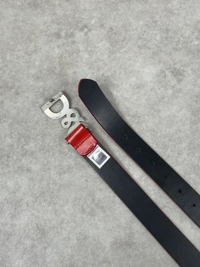 Dolce & Gabbana Dolce & Gabbana Propaganda Red Leather Belt Size ONE SIZE - 5 Thumbnail