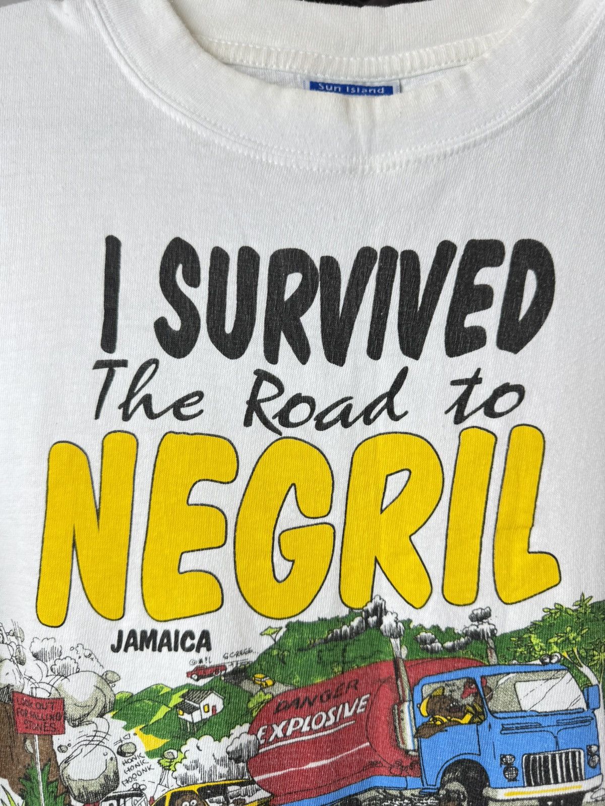 Band Tees Vintage 1996 Jamaica Funny T Shirt Bob Marley Jamaica Size US L / EU 52-54 / 3 - 4 Thumbnail