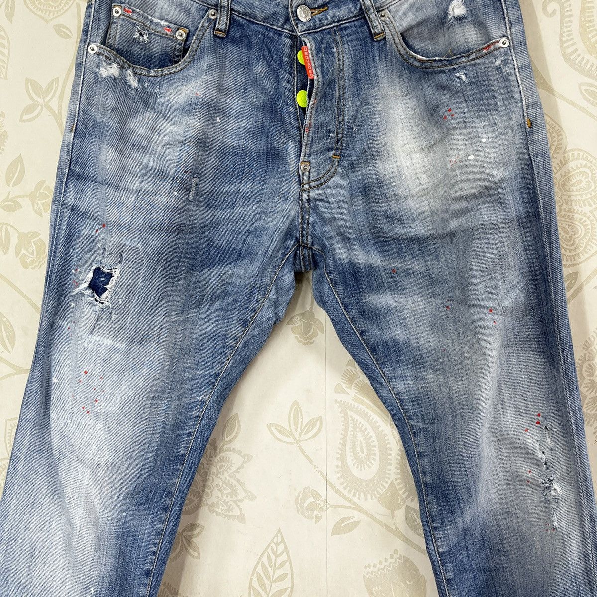 Dsquared2 DSquared2 Distressed Painters Denim Made In Italy Jeans Size US 32 / EU 48 - 8 Thumbnail