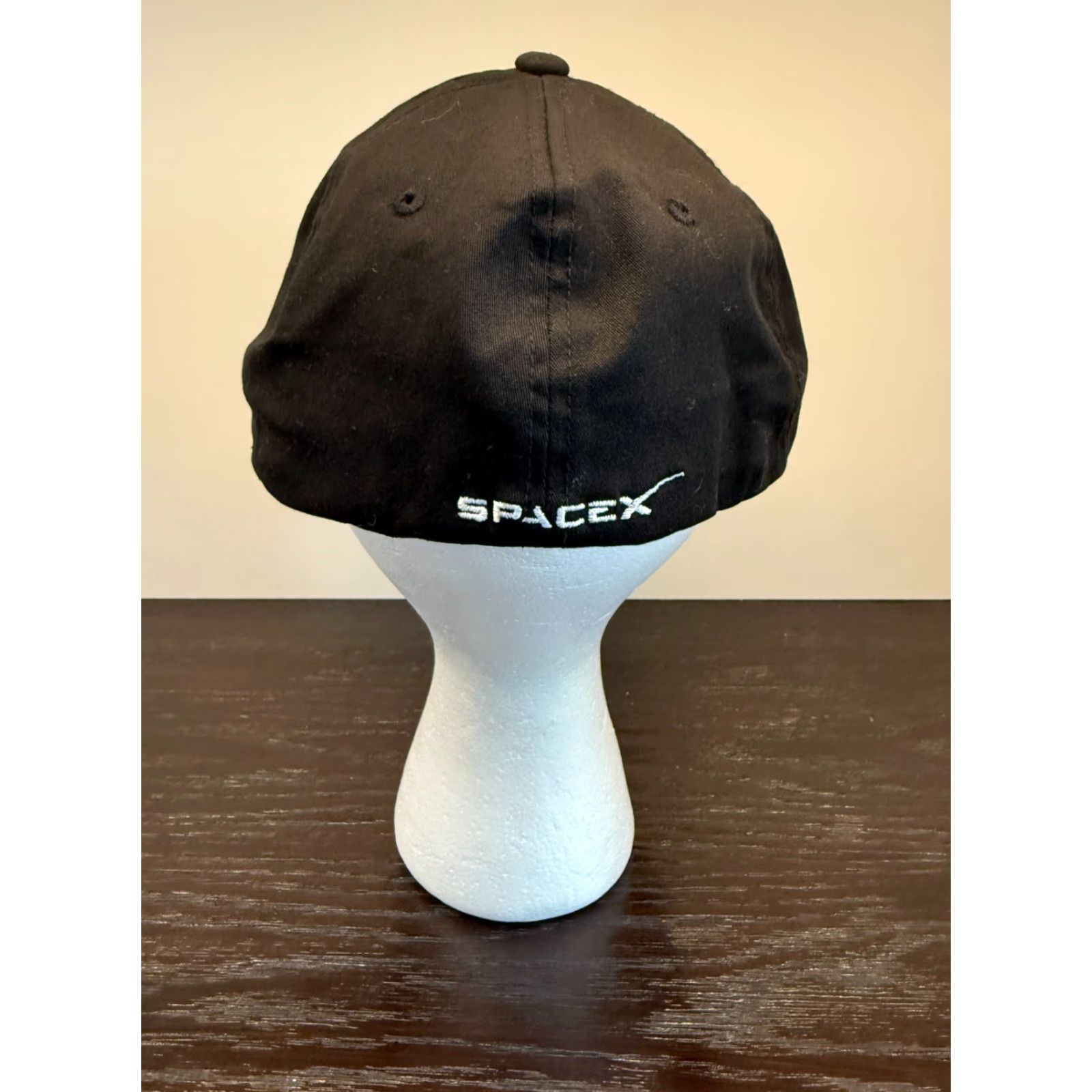 Vintage SpaceX Hat Mens Small Black Flexfit Yupoong Performance Space Embroidered Logo Size ONE SIZE - 5 Thumbnail