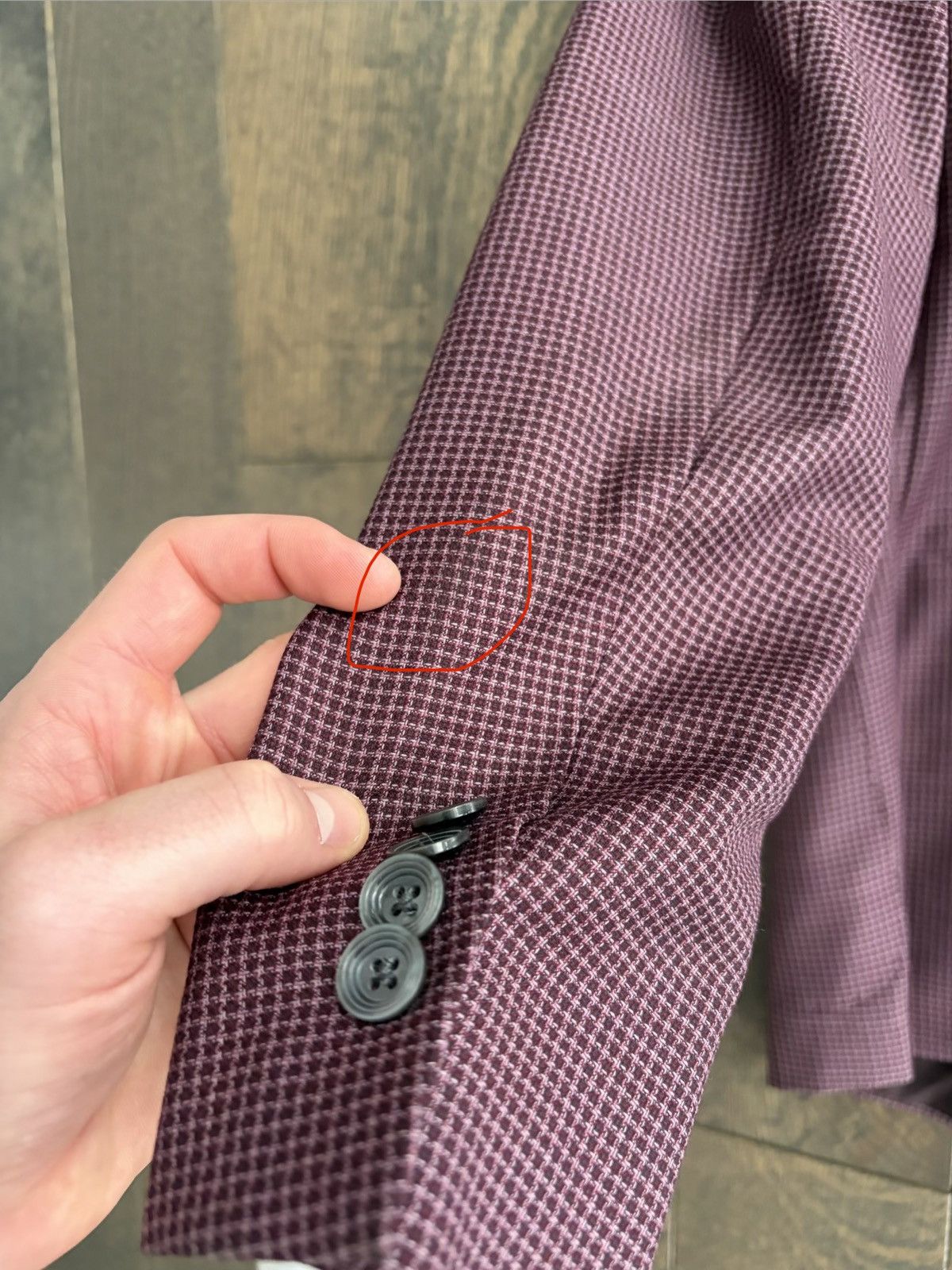 Jack Victor Jack Victor Plum Blazer Size 38S - 4 Thumbnail