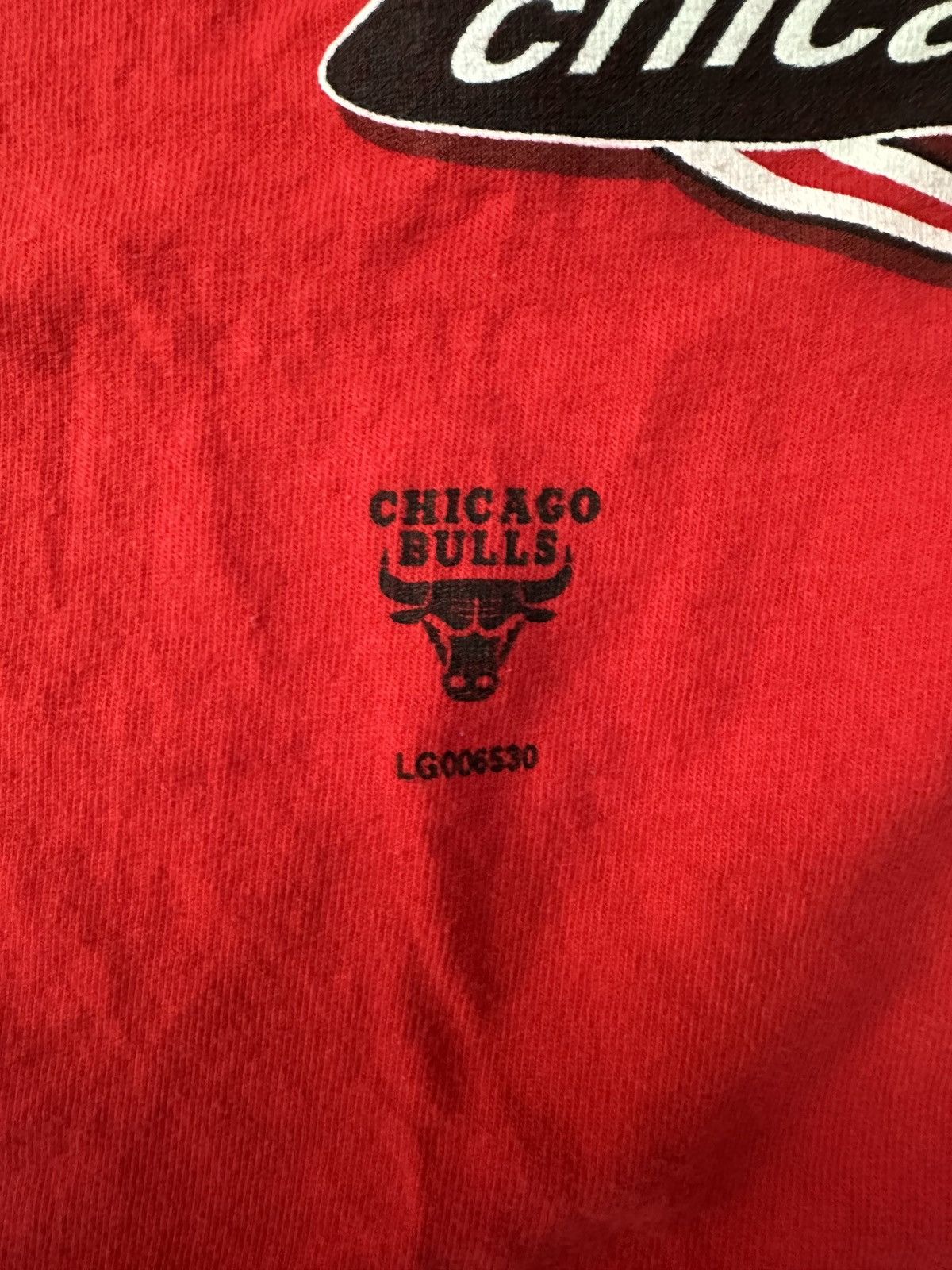 Logo Athletic Vintage 90s Chicago Bulls Baggy Michael Jordan Era NBA Tee 🏀 Size US XL / EU 56 / 4 - 6 Thumbnail