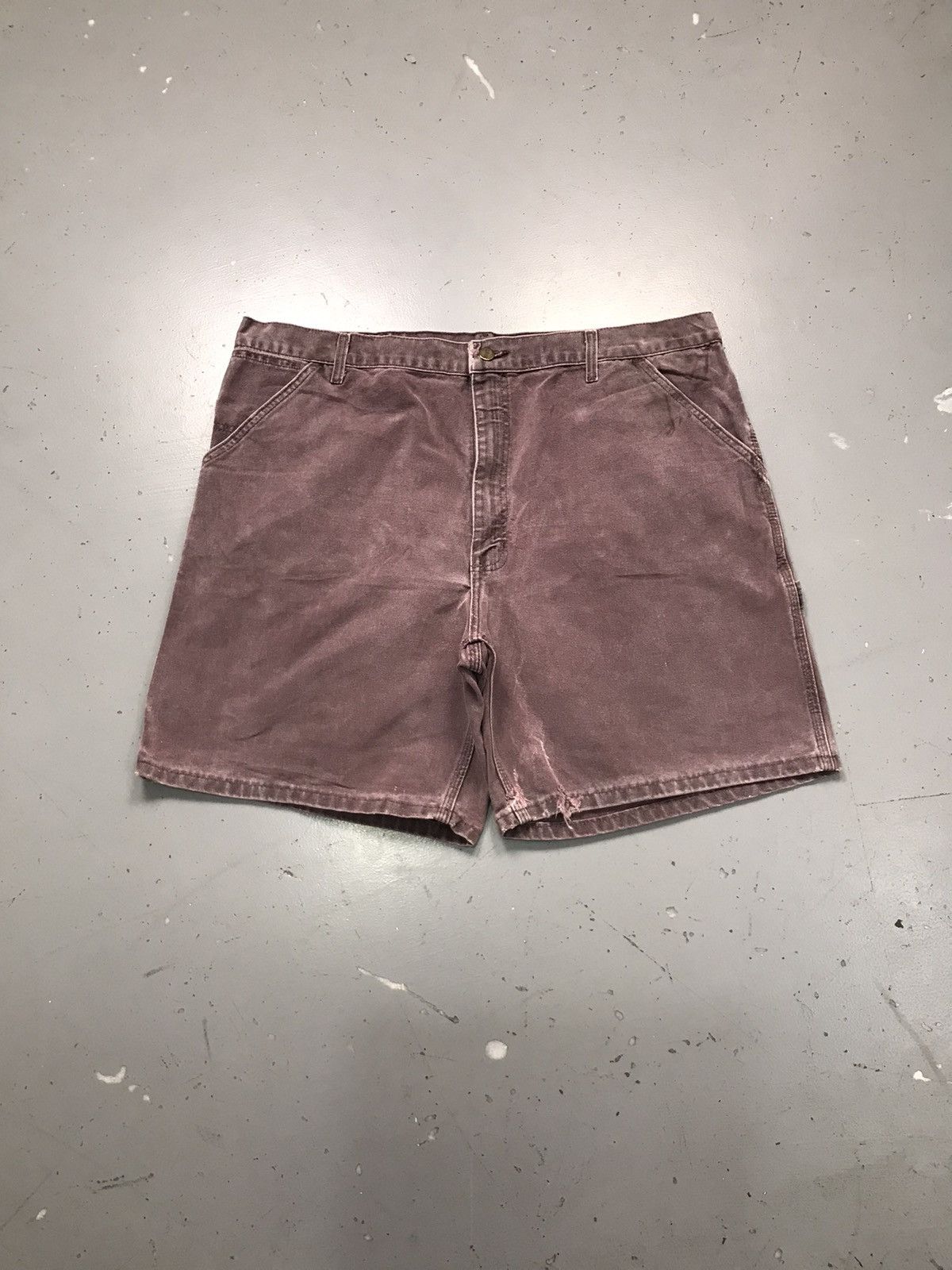 Carhartt 90sVintage Carhartt sunfaded carpenter denim short Size US 42 / EU 58 - 1 Thumbnail