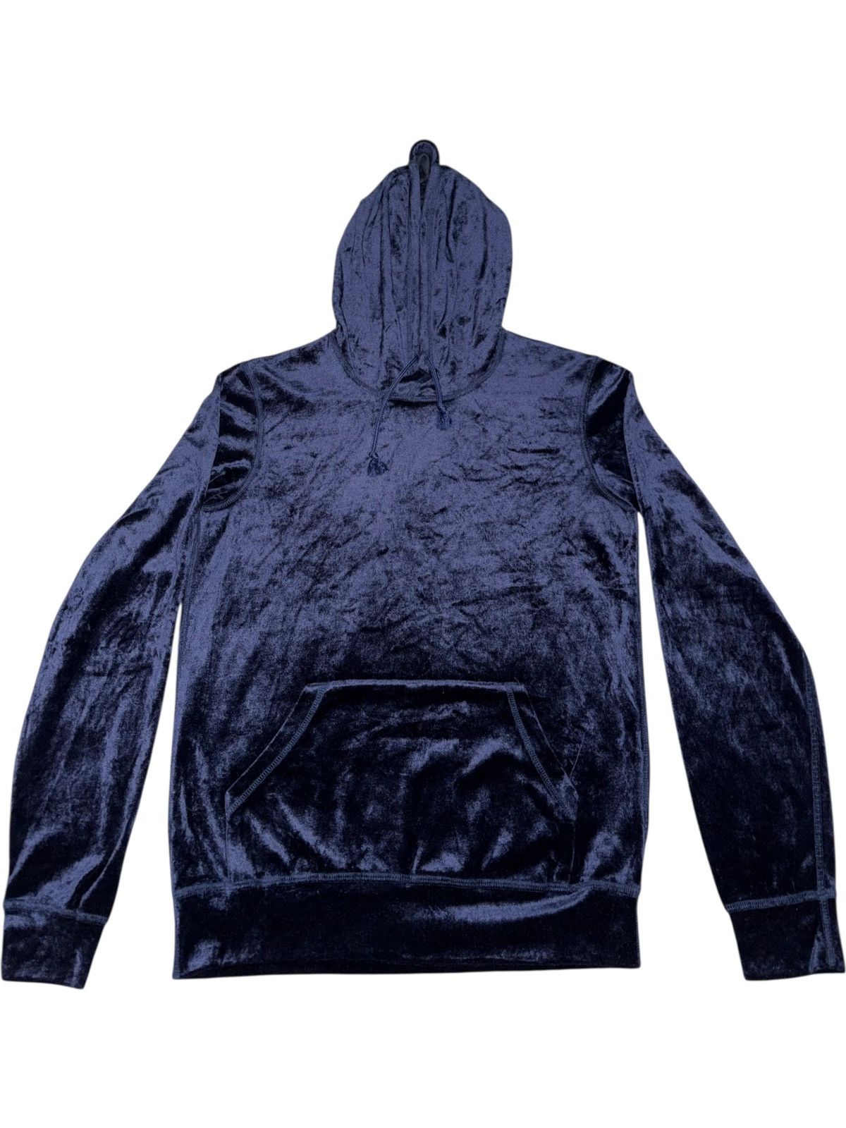 Junya Watanabe Junya Watanabe CDG Silk Velour Hoodie Sweater navy archive Size US XS / EU 42 / 0 - 1 Thumbnail