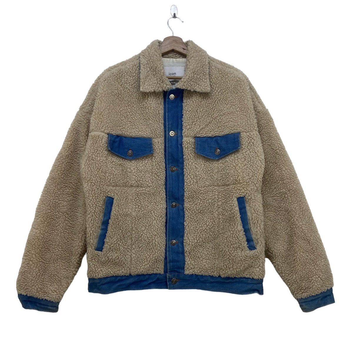 Japanese Brand 🔥Iconic Stylish Street Fashion Denim Sherpa Trucker Size US M / EU 48-50 / 2 - 3 Thumbnail