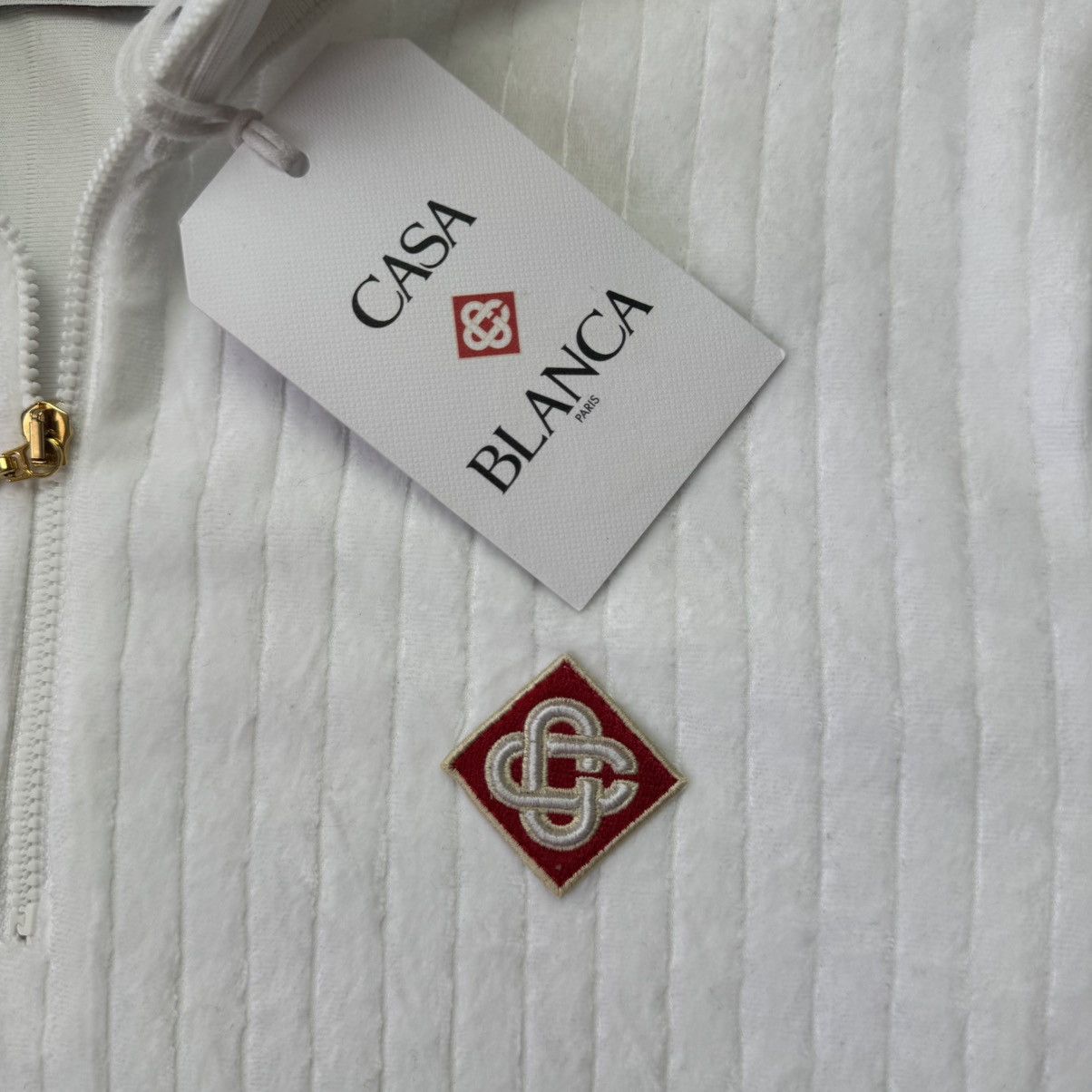Casablanca Casablanca Velour Ribbed Polo Jersey 1/4 Zip Top Size US M / EU 48-50 / 2 - 9 Thumbnail