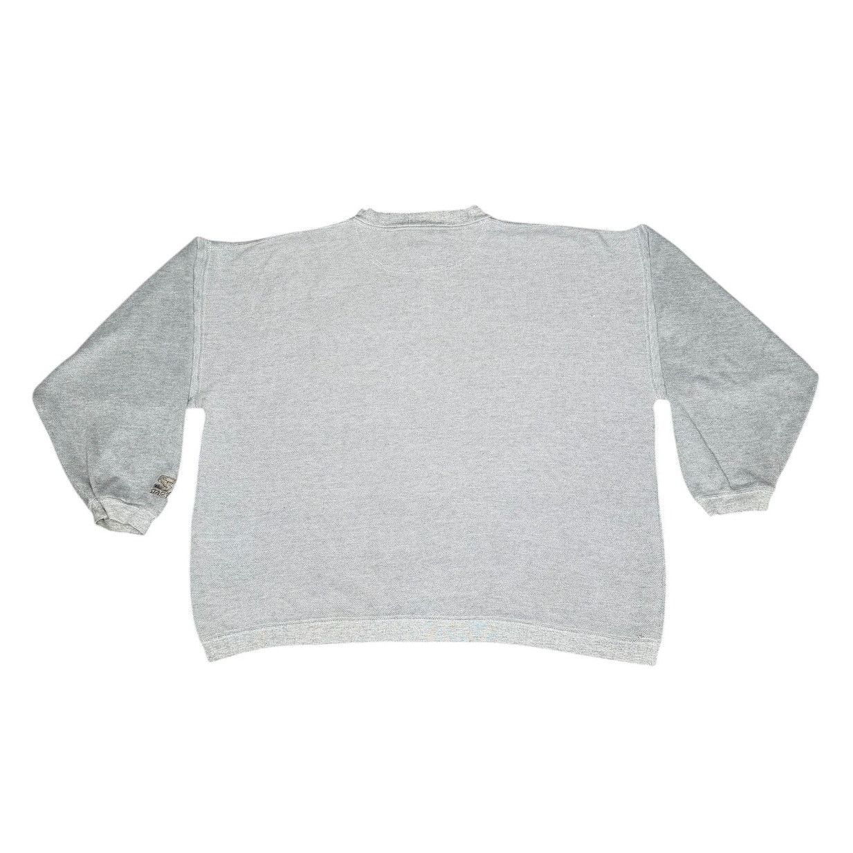 Starter × Vintage Vintage 90s Starter Logo Henley Pullover Sweatshirt Size US L / EU 52-54 / 3 - 2 Thumbnail
