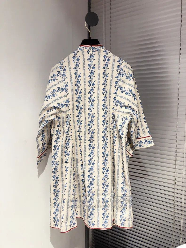 Gucci Gucci Blue rose bud letter print dress Size XS / US 0-2 / IT 36-38 - 2 Thumbnail