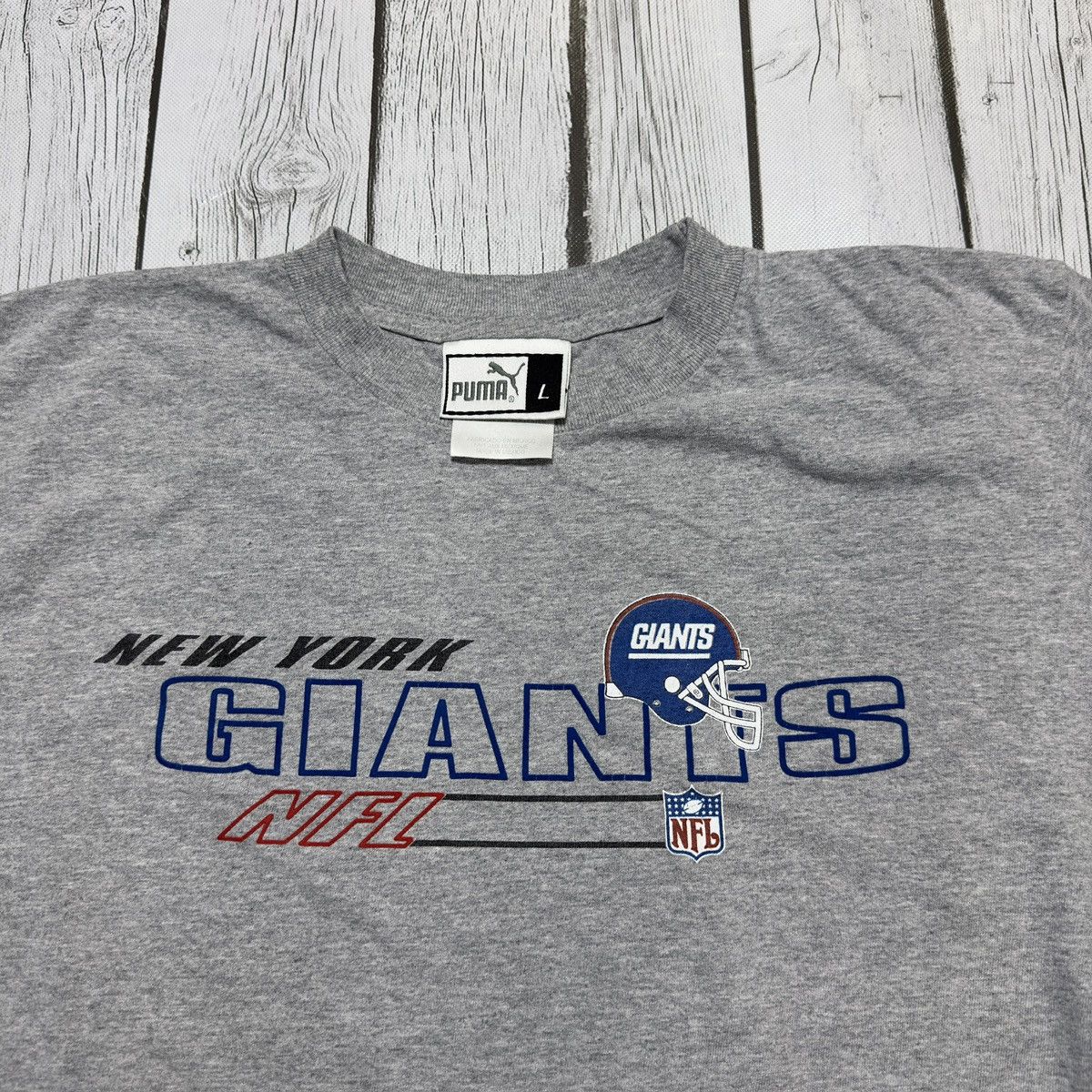 NFL × Puma × Vintage Vintage New York Giants long sleeve tee Size US L / EU 52-54 / 3 - 3 Thumbnail