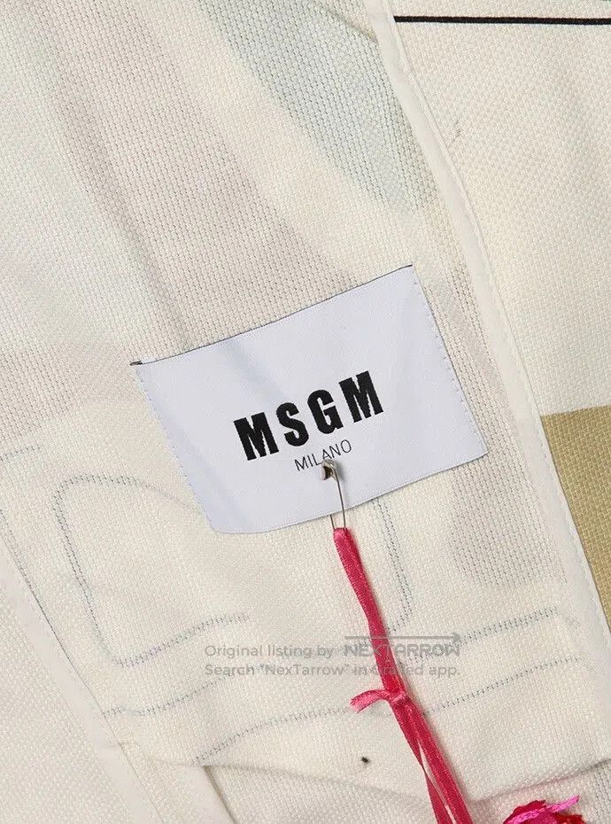 MSGM MSGM Colorful Patterned Spring Coat. Size S / US 4 / IT 40 - 7 Thumbnail