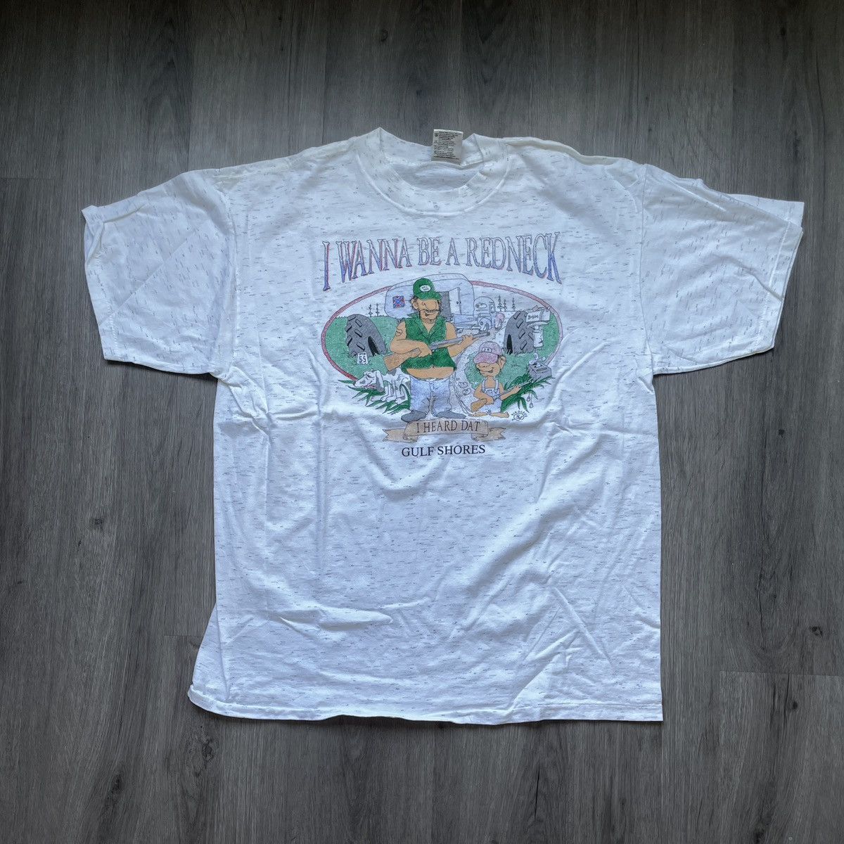 Vintage Vintage Oneita “I Wanna Be A Redneck” T-Shirt (Sz. XL) Size US XL / EU 56 / 4 - 1 Thumbnail